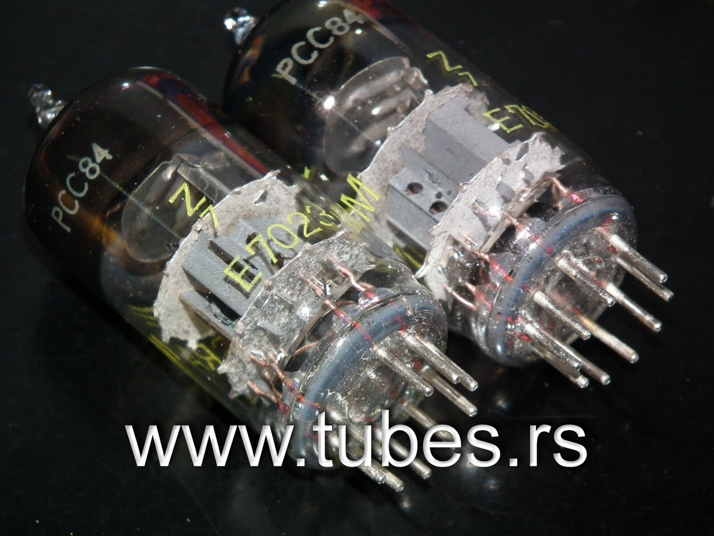 Matched Pair PCC84 Tungsram NOS NIB RARE Foil Disc Getter