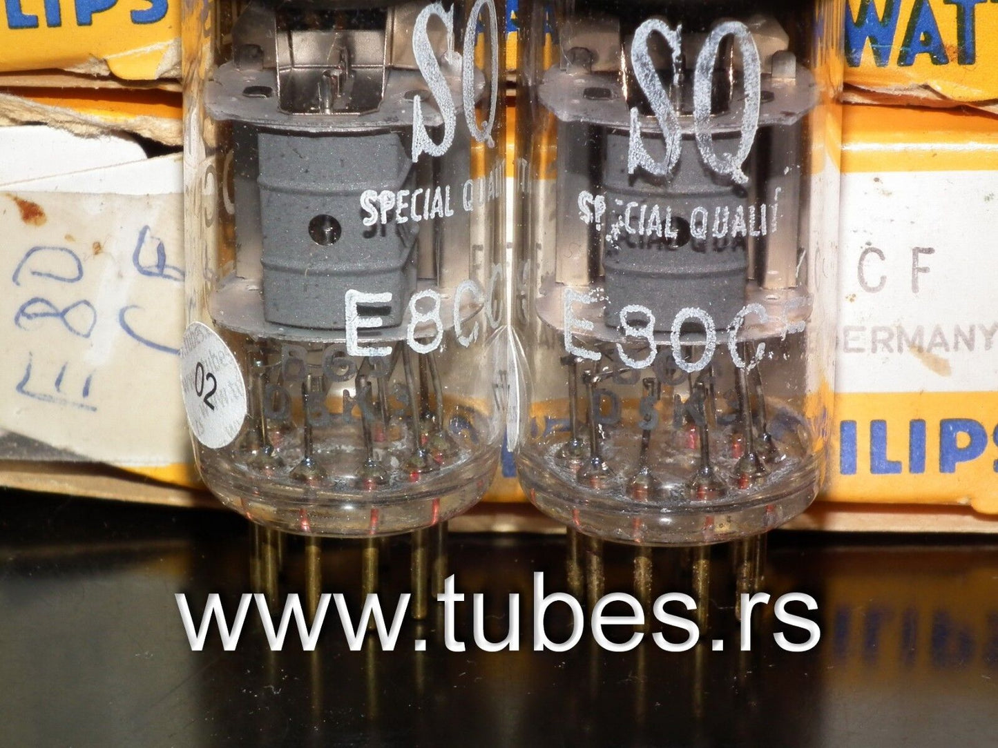 VALVO GERMANY E80CF 7643 for McIntosh MR-67 65B 71 Platinum matched pair Philips