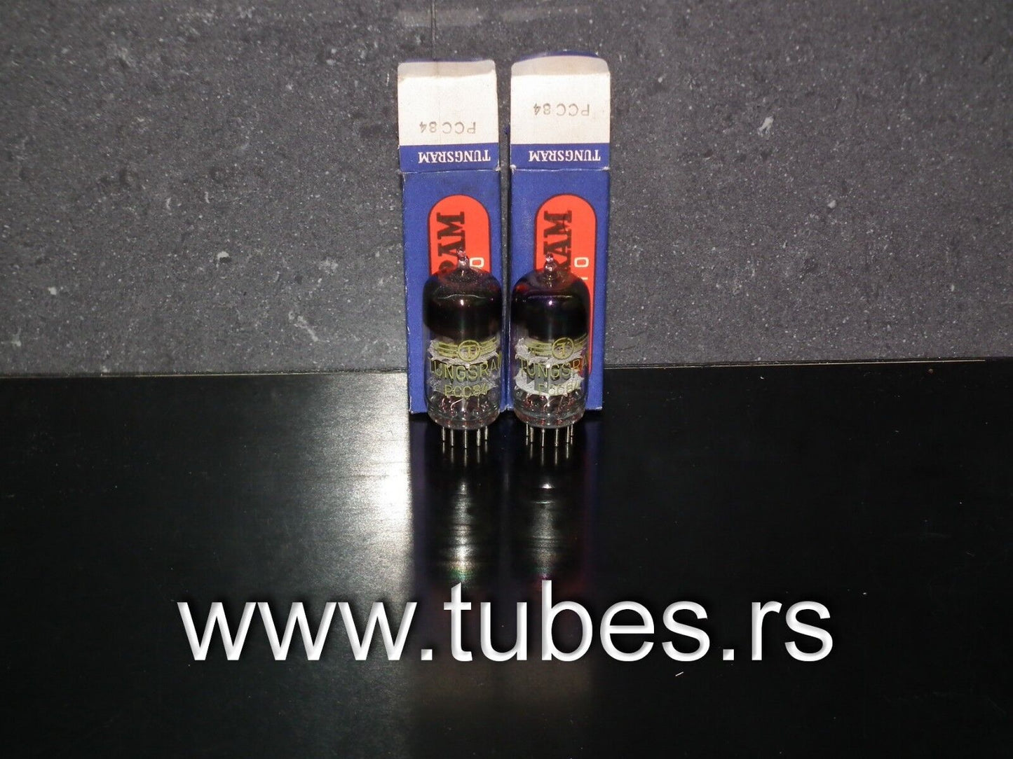 Matched Pair PCC84 Tungsram NOS NIB RARE Foil Disc Getter
