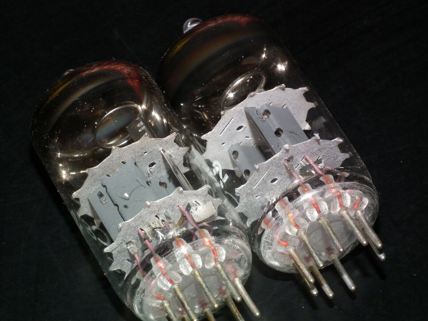 ECC82 12AU7 RFT rebranded RSD, NOS NIB Platinum Matched Pair, the same codes 70s