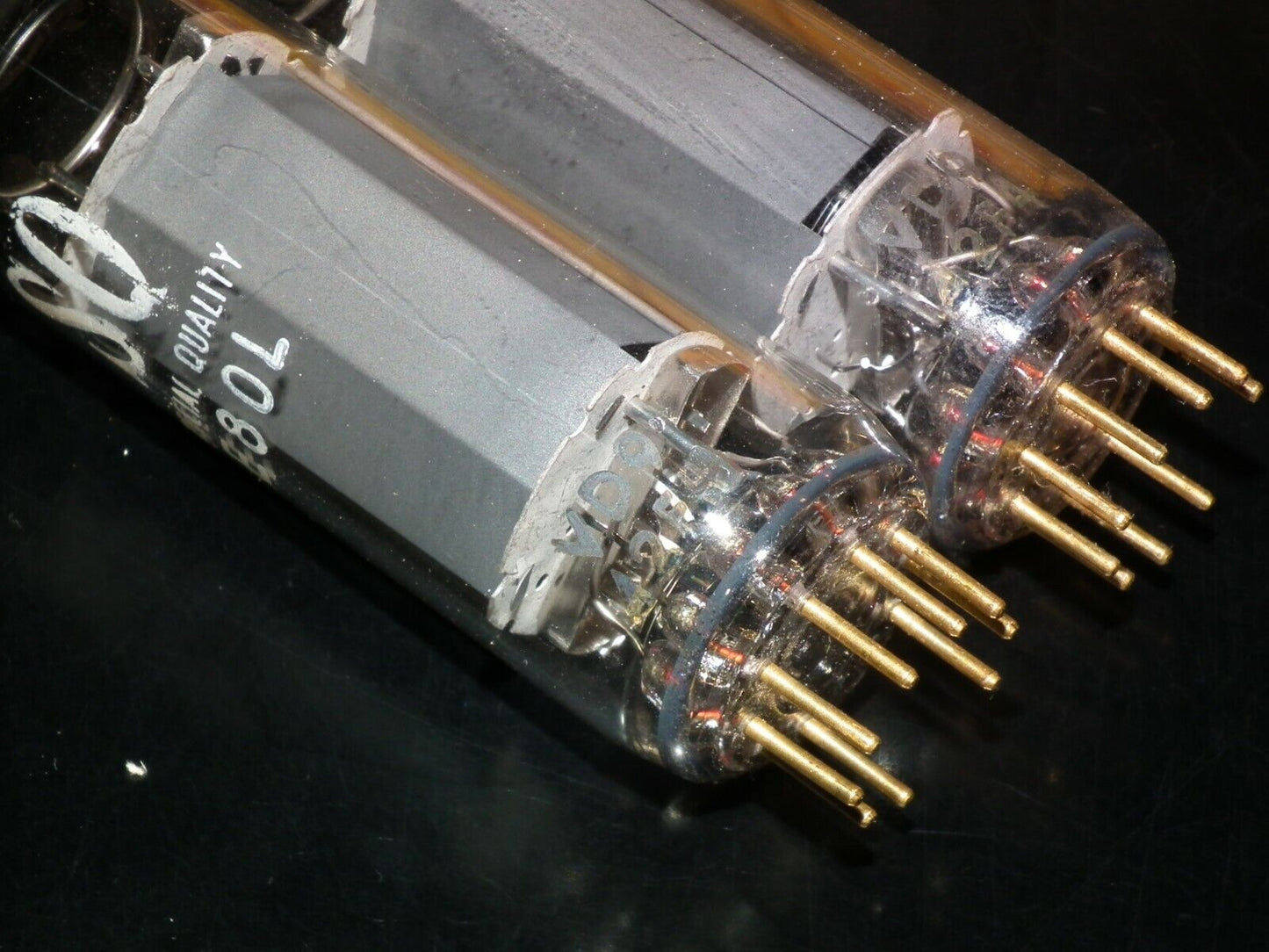E80L Philips 6227 NOS Big O Getter Gold Pins SQ Made in Holland