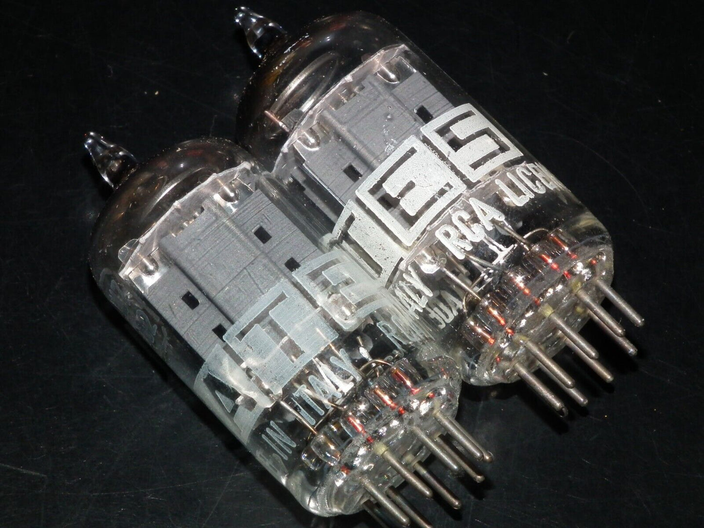 One (1 pcs) ECC82 12AU7 ATES RCA Long Anodes 17mm NOS NIB