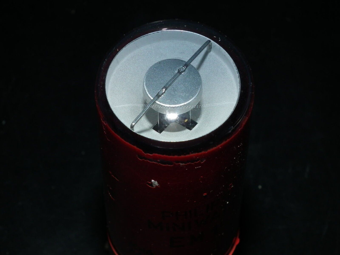 One (1 pcs) Philips EM1 Philips tuning eye tube old type