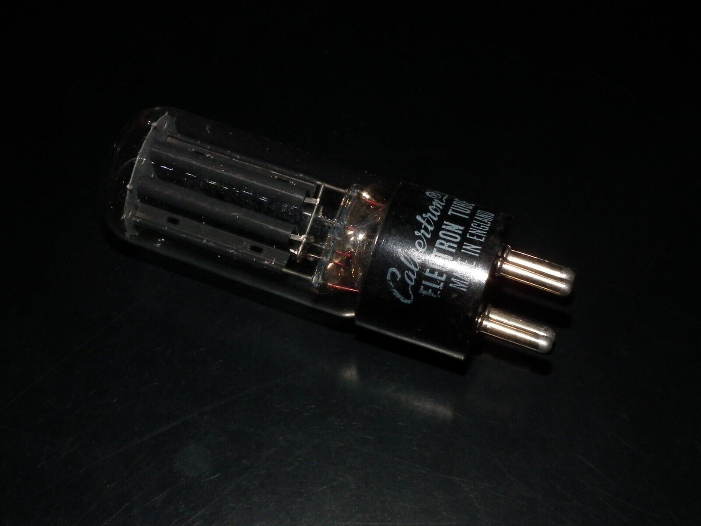 80 Calvertron tube rectifier NOS NIB, old type, round D getter, made in UK