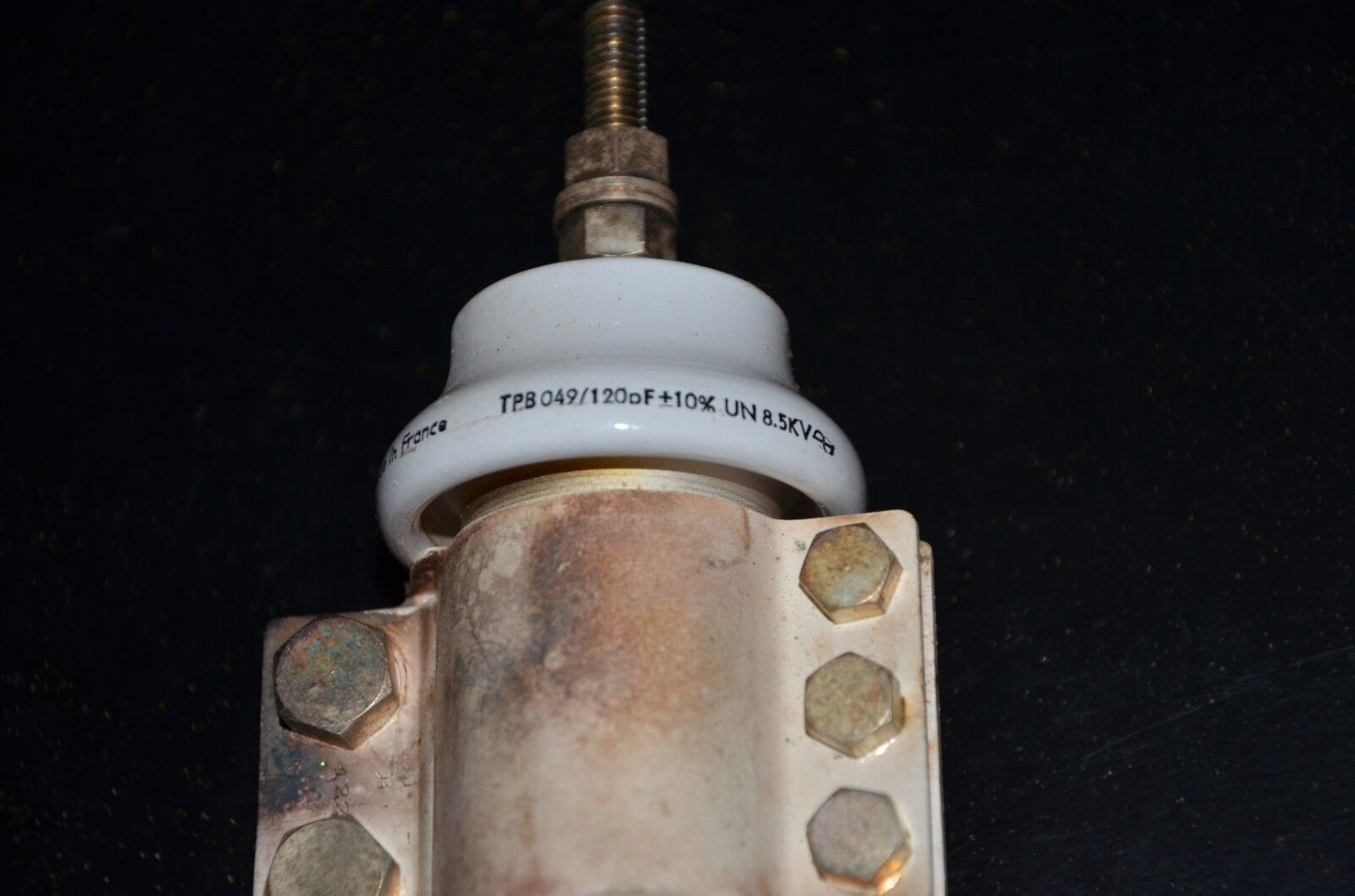 LCC France 120pF 8.5KV doorknob capacitor for professional broadcast & ham radio