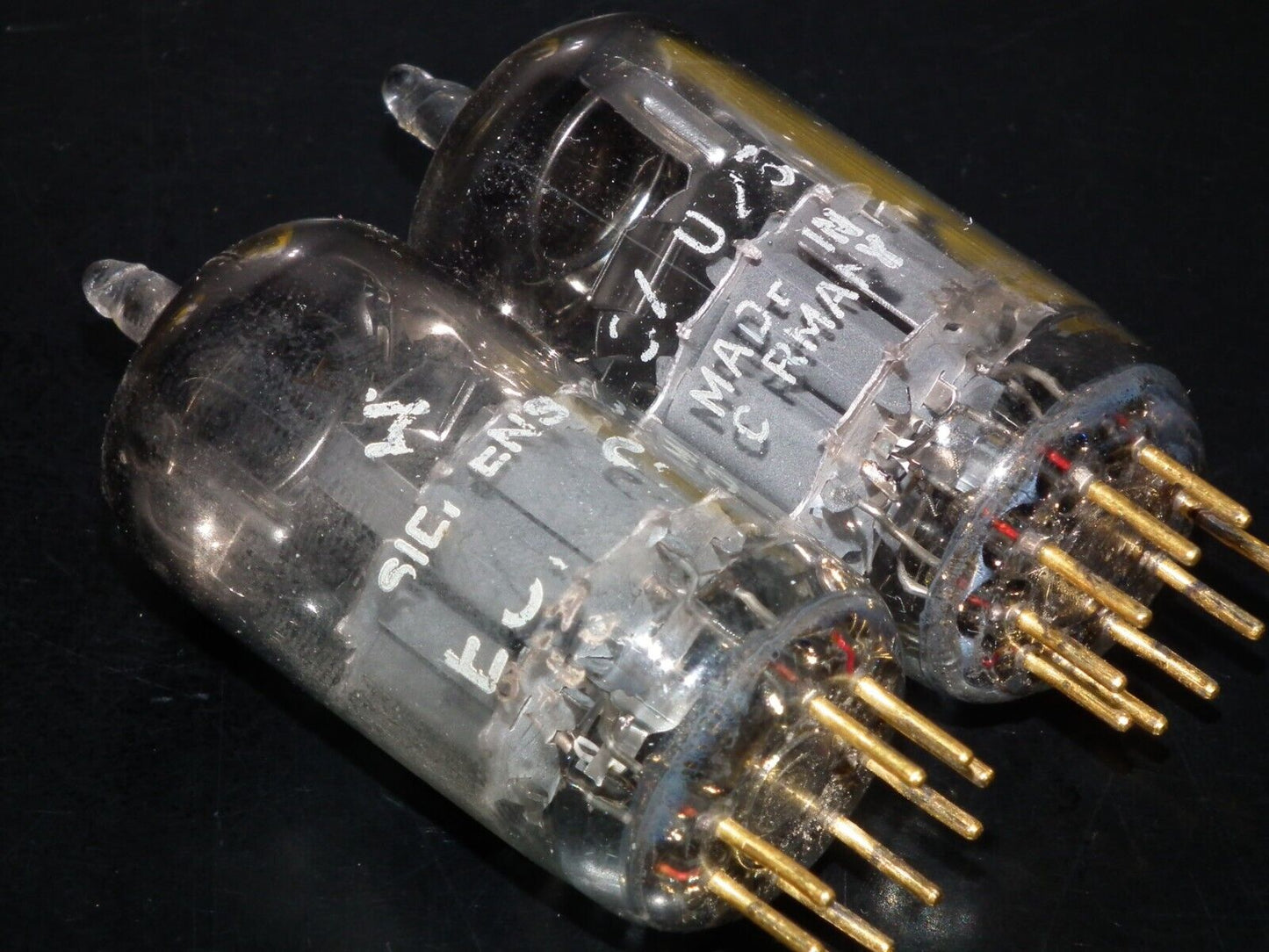 Platinum Matched Pair Siemens E88CC Used Tested NOS GRAY SHIELD A01 MP4