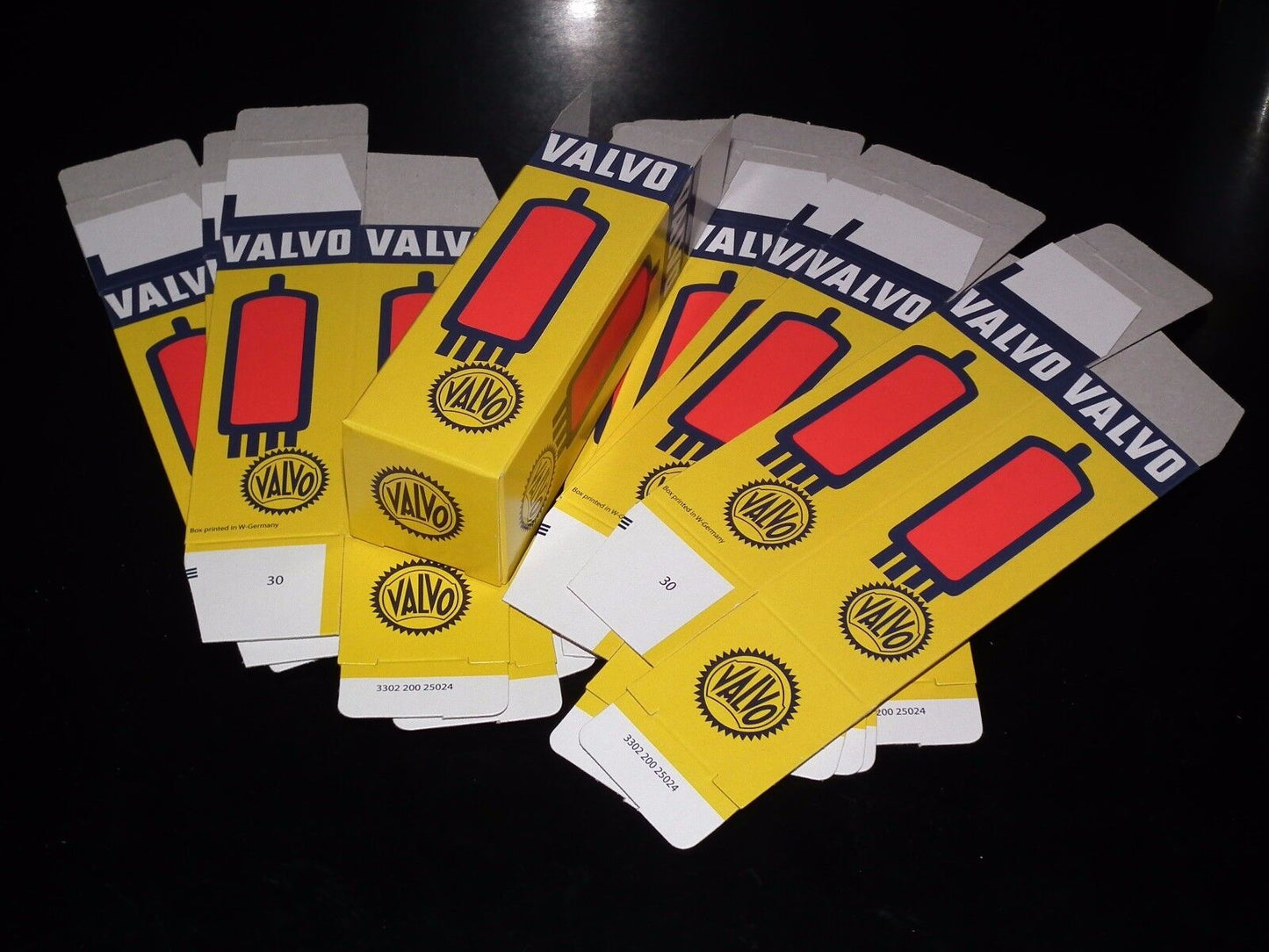 20 pcs Valvo Tube Boxes for Octal and Magnoval tubes EL34 GZ34 6CA7 6SN7 5AR4