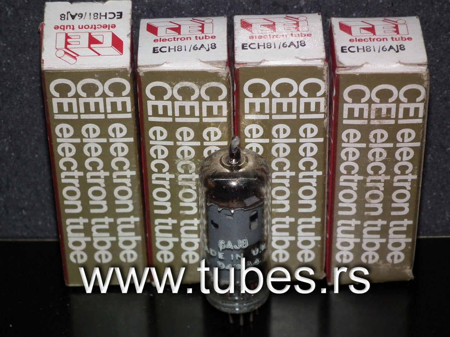 ECH81 CEI 6AJ8 Made in UK NOS NIB