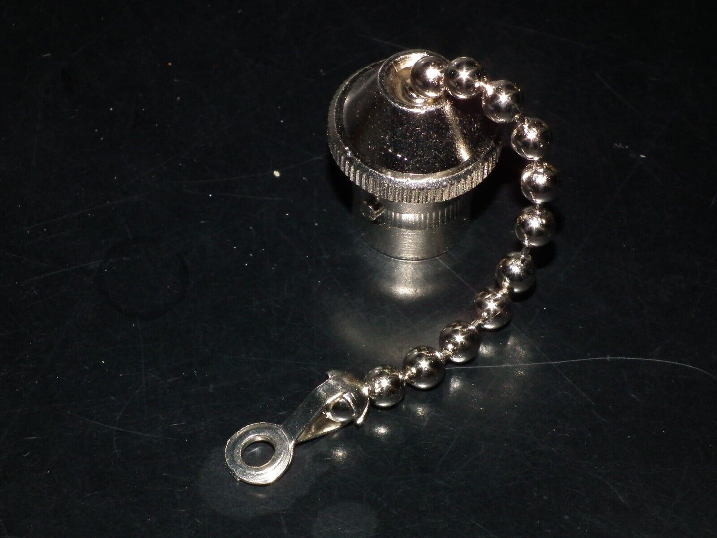 Amphenol MX-1143/U vintage N End Male Dust Cap + Chain NOS New Old Stock