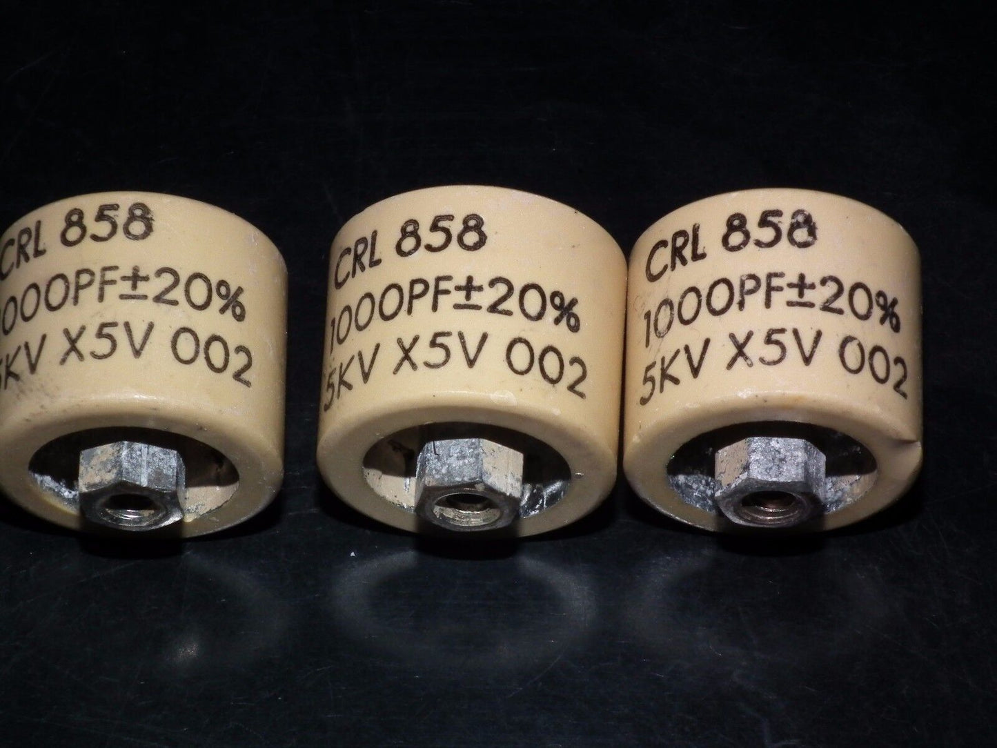 Doorknob Capacitor CRL 858 - 1000pF 5KV 1nF/5000V for ham radio amplifiers