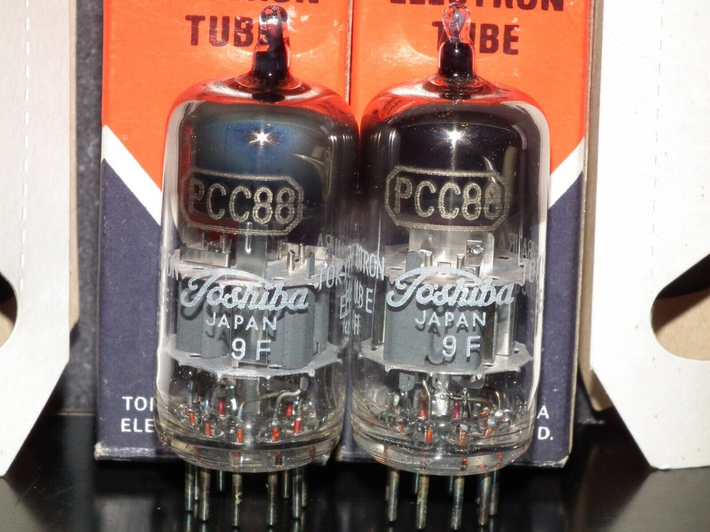PCC88 Toshiba 7DJ8 Matched Pair ECC88 E88CC CCa Sub Made in Japan