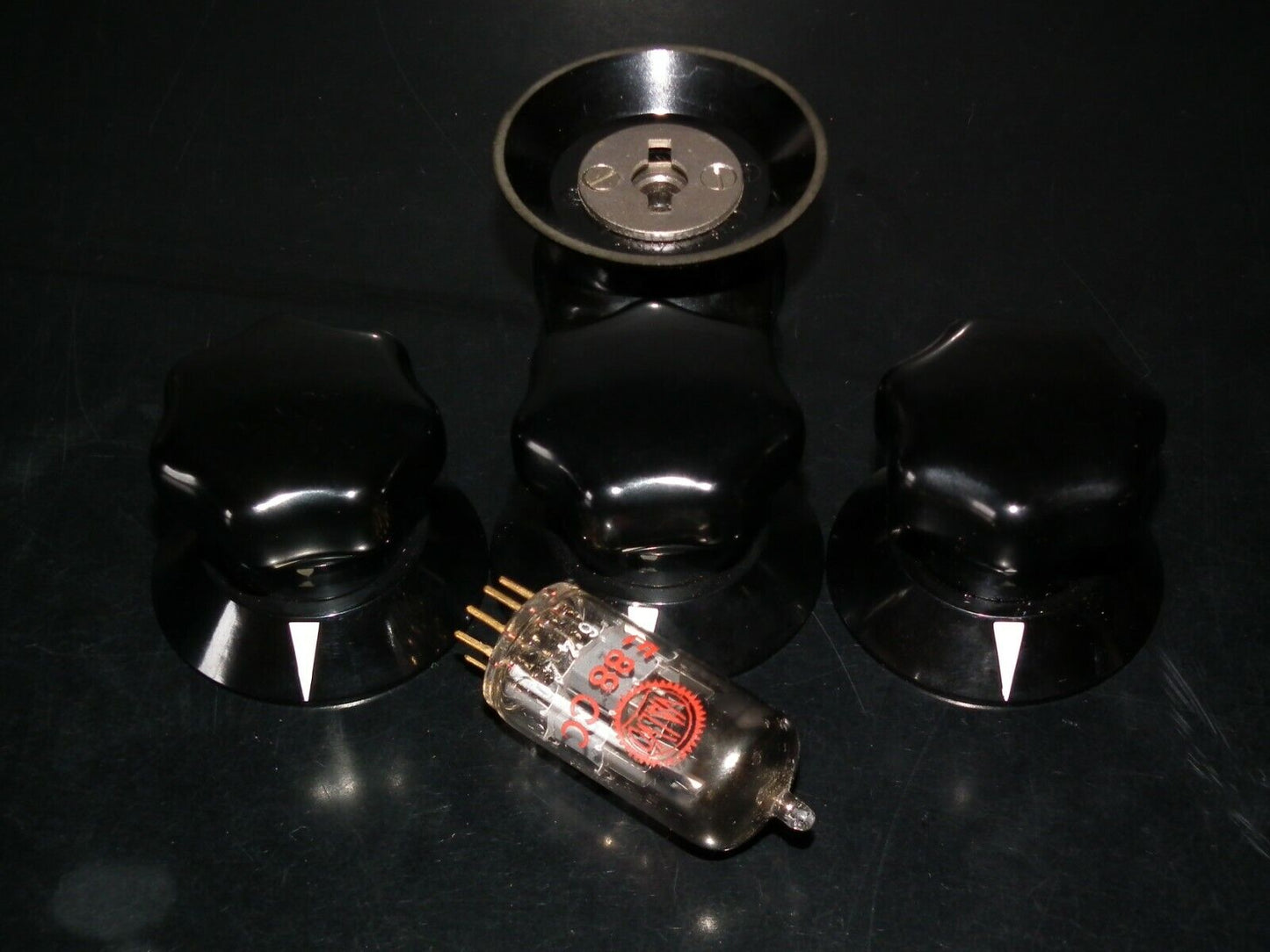 Vintage Siemens Klangfilm Bakelite Knob - Made in W. Germany in 60s Used Perfect