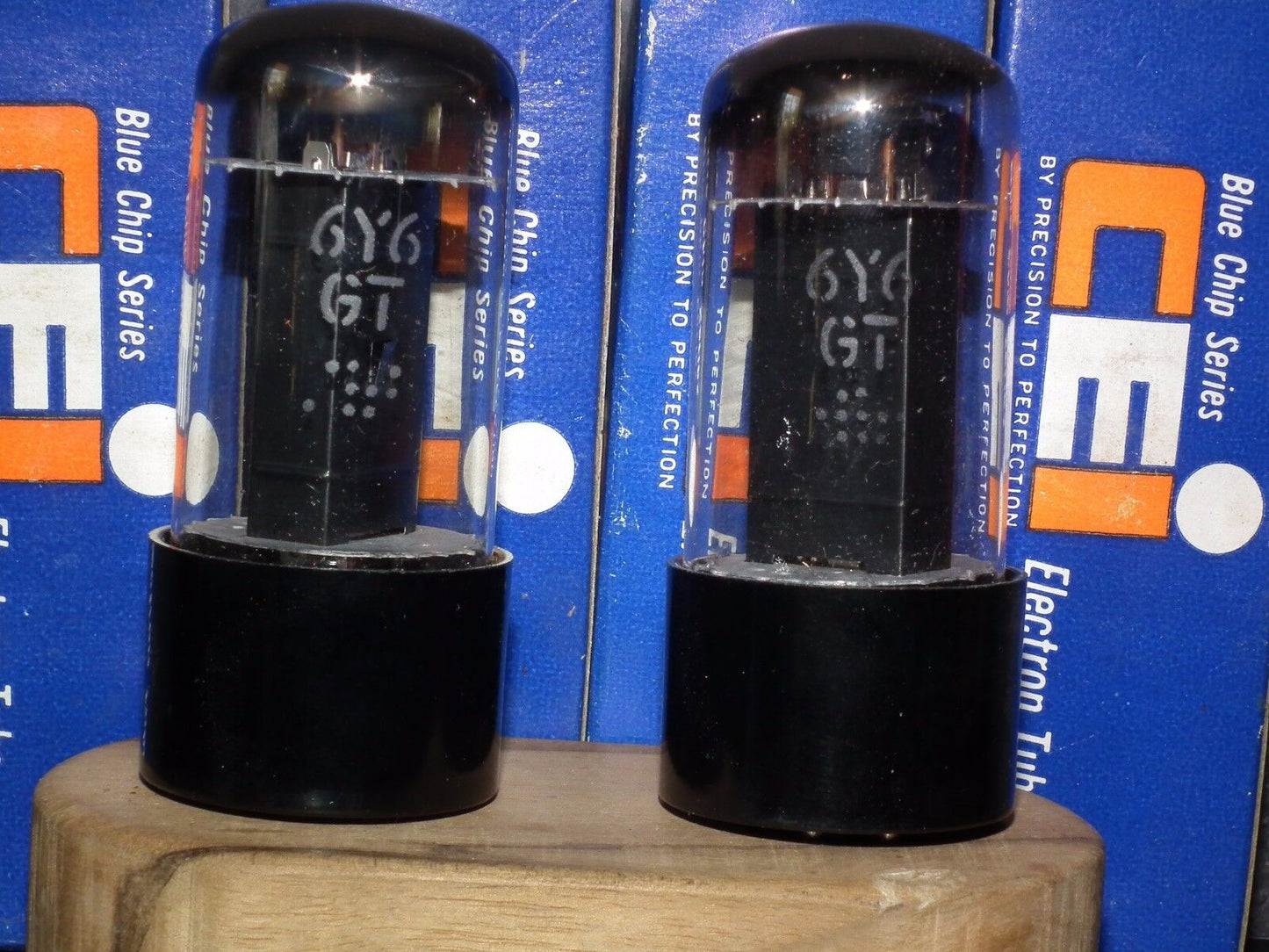 6Y6GT CEI NOS NIB tube audio pentode Made in USA