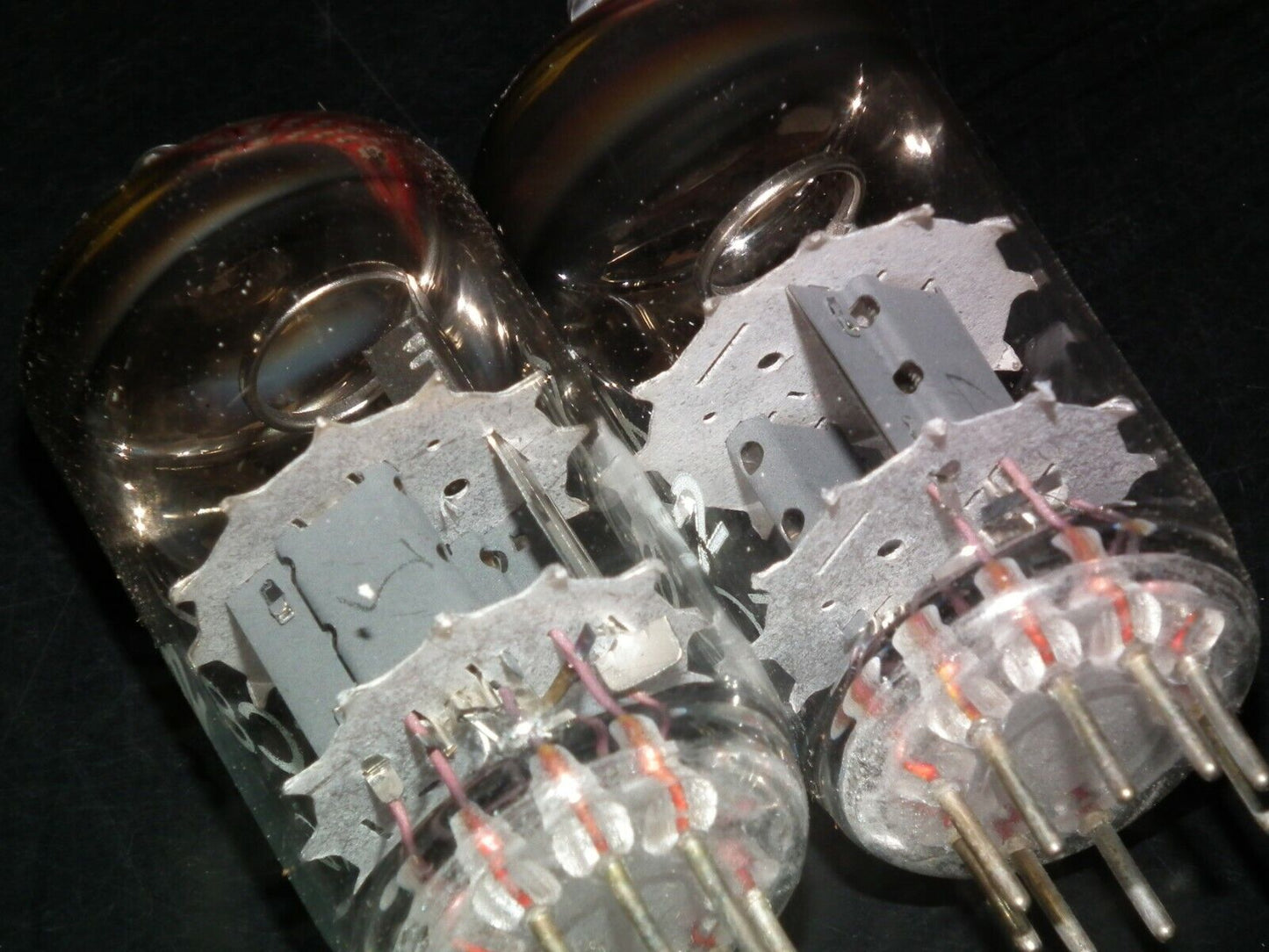 ECC82 12AU7 RFT rebranded RSD, NOS NIB Platinum Matched Pair, the same codes 70s