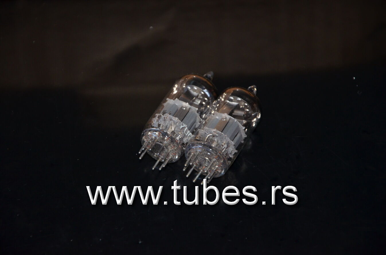 PCC88 7DJ8 EI Yugoslavia NOS One piece (A frame dimpled getter Philips type)
