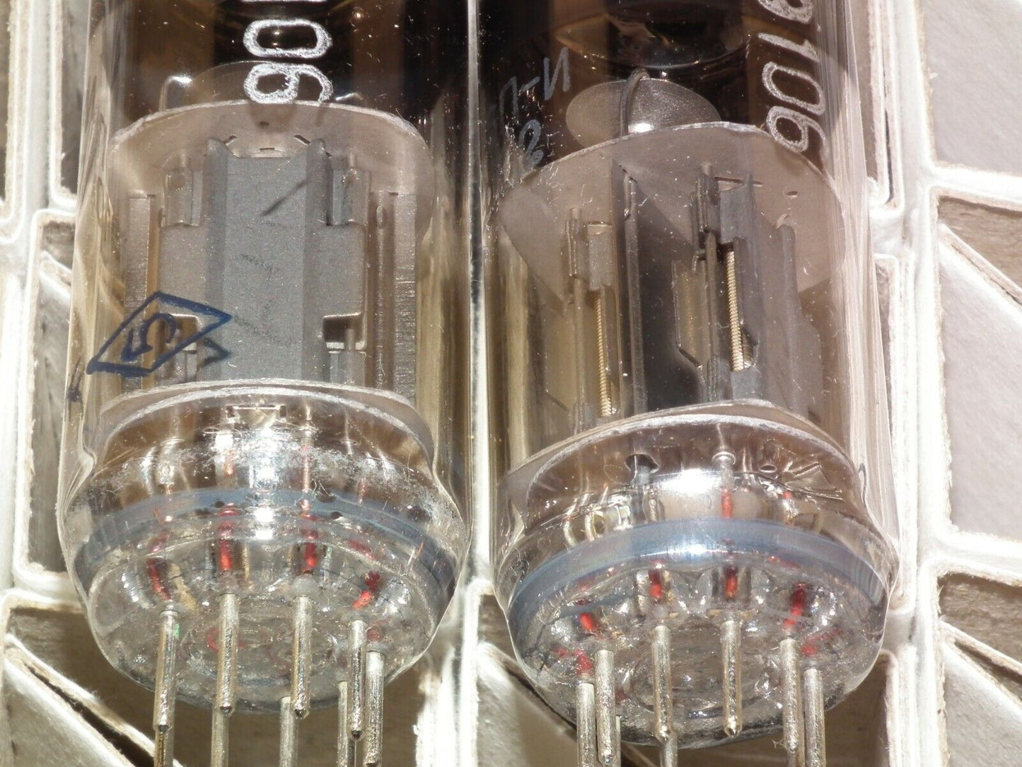 Matched pair 6N6P-I ECC99 E182CC 6N6P USSR From 100 pcs boxes