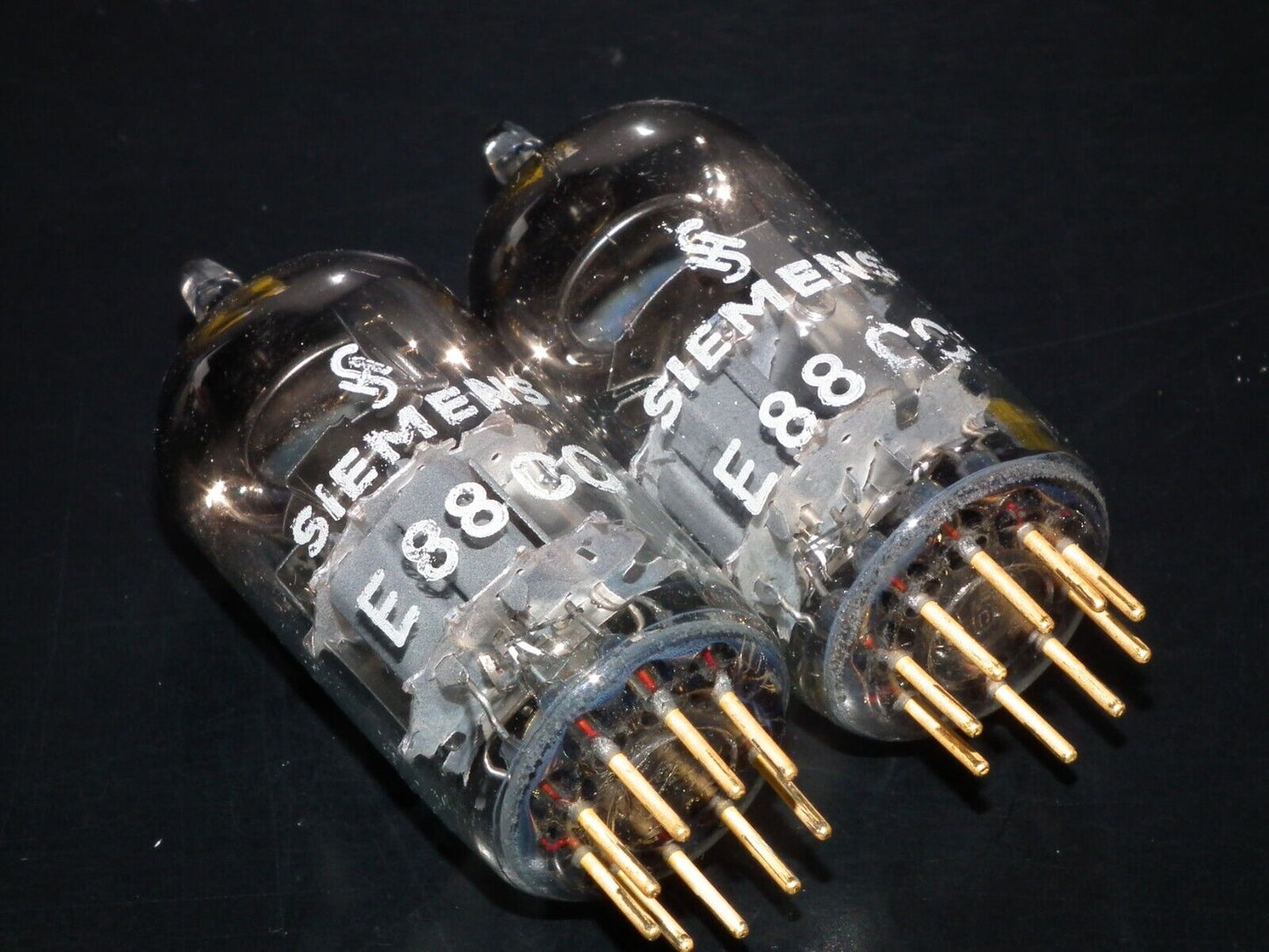 Platinum Matched Pair Siemens E88CC Used Tested NOS Dual Stage Getter A27H Code
