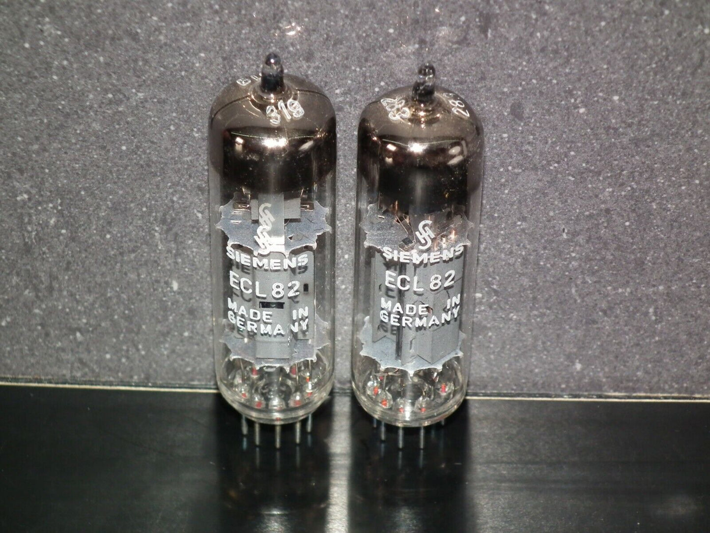 ECL82 6BM8 Siemens NOS Platinum matched pair, Siemens & Halske Munich tube plant
