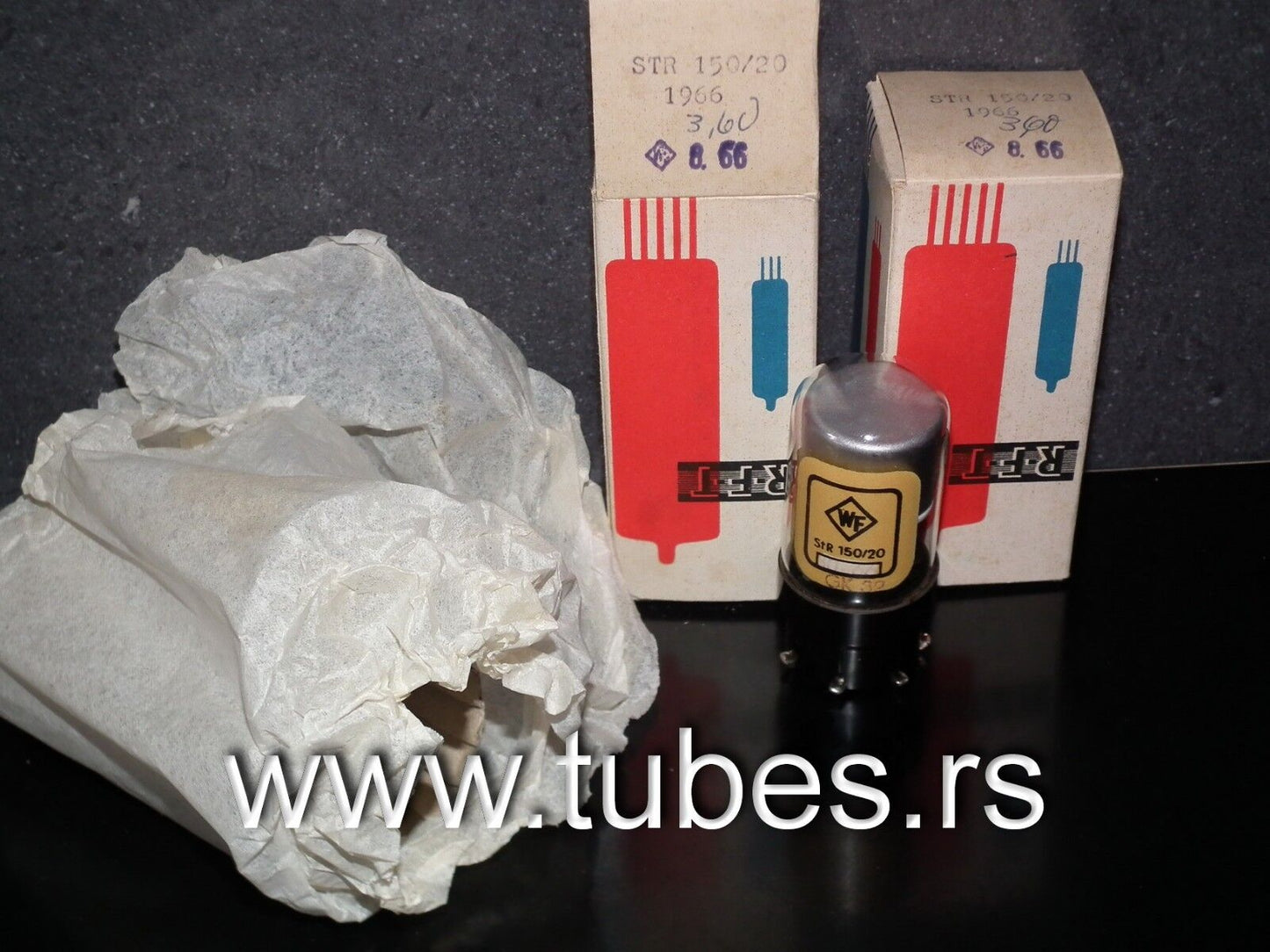 STR 150/20 RFT Germany NOS NIB 1966, Voltage regulator tube