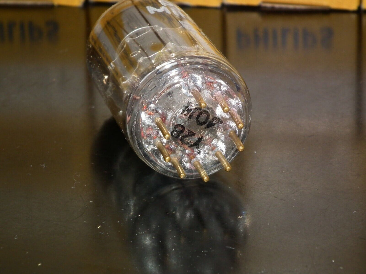 EC81 Philips NOS Low Noise Triode Delta Heerlen Code Early Version Code on Stem