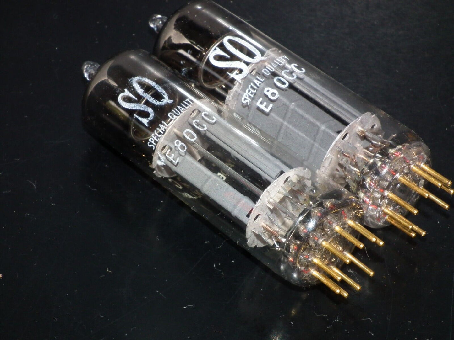 Philips E80CC 6085 Platinum Matched pair NOS NIB Holland Heerlen 1966