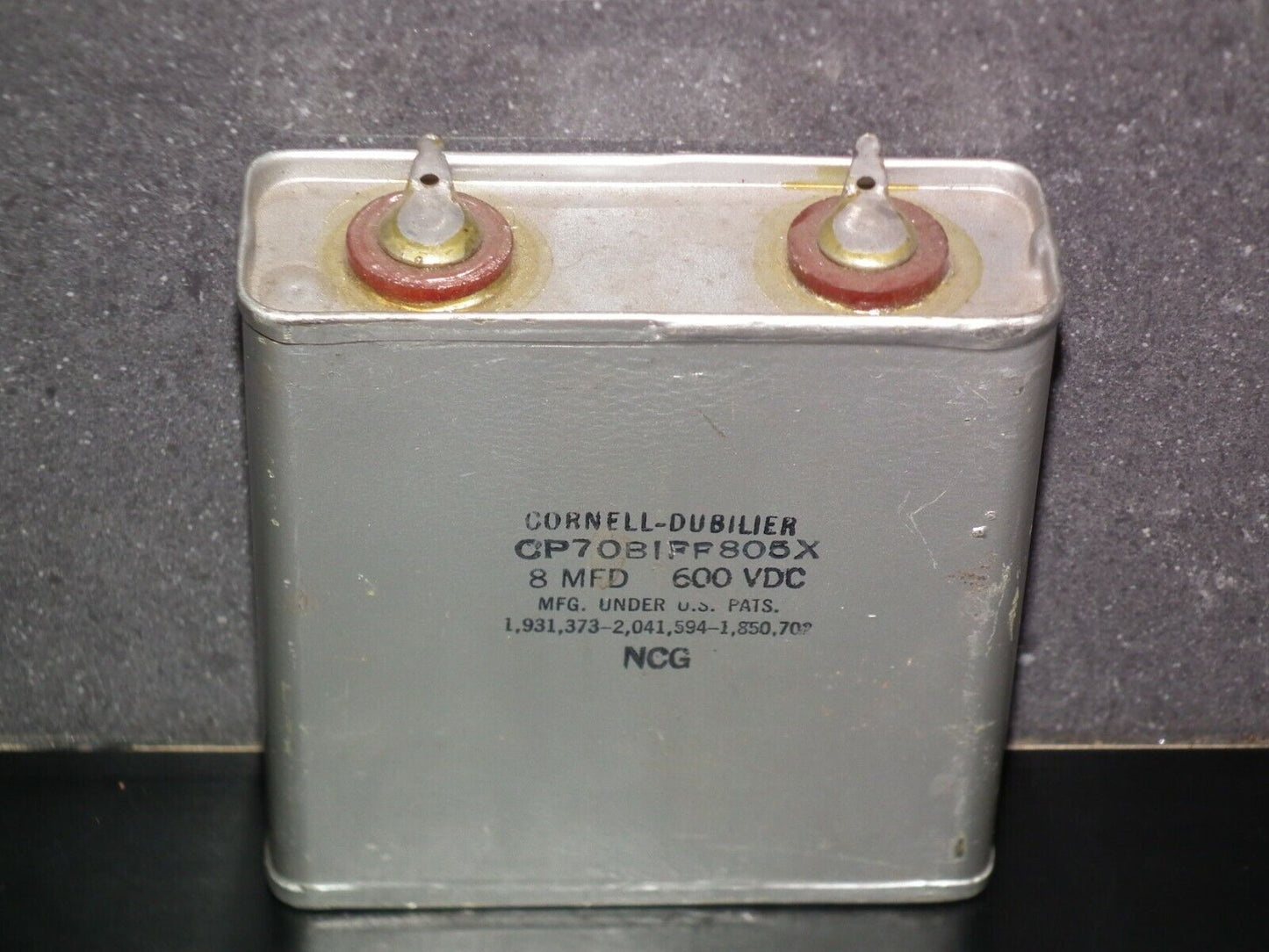 NOS PIO Capacitor 8mfd 8u 600V Cornell Dubilier made in 70s in the USA