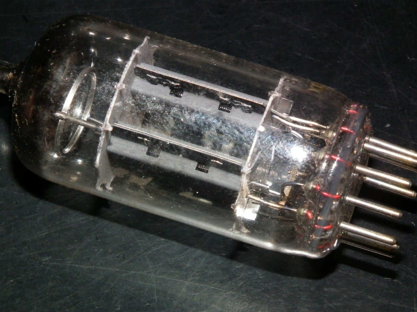 ECC81 12AT7 AEG Germany NOS NIB Telefunken smooth plates 17mm made by EI
