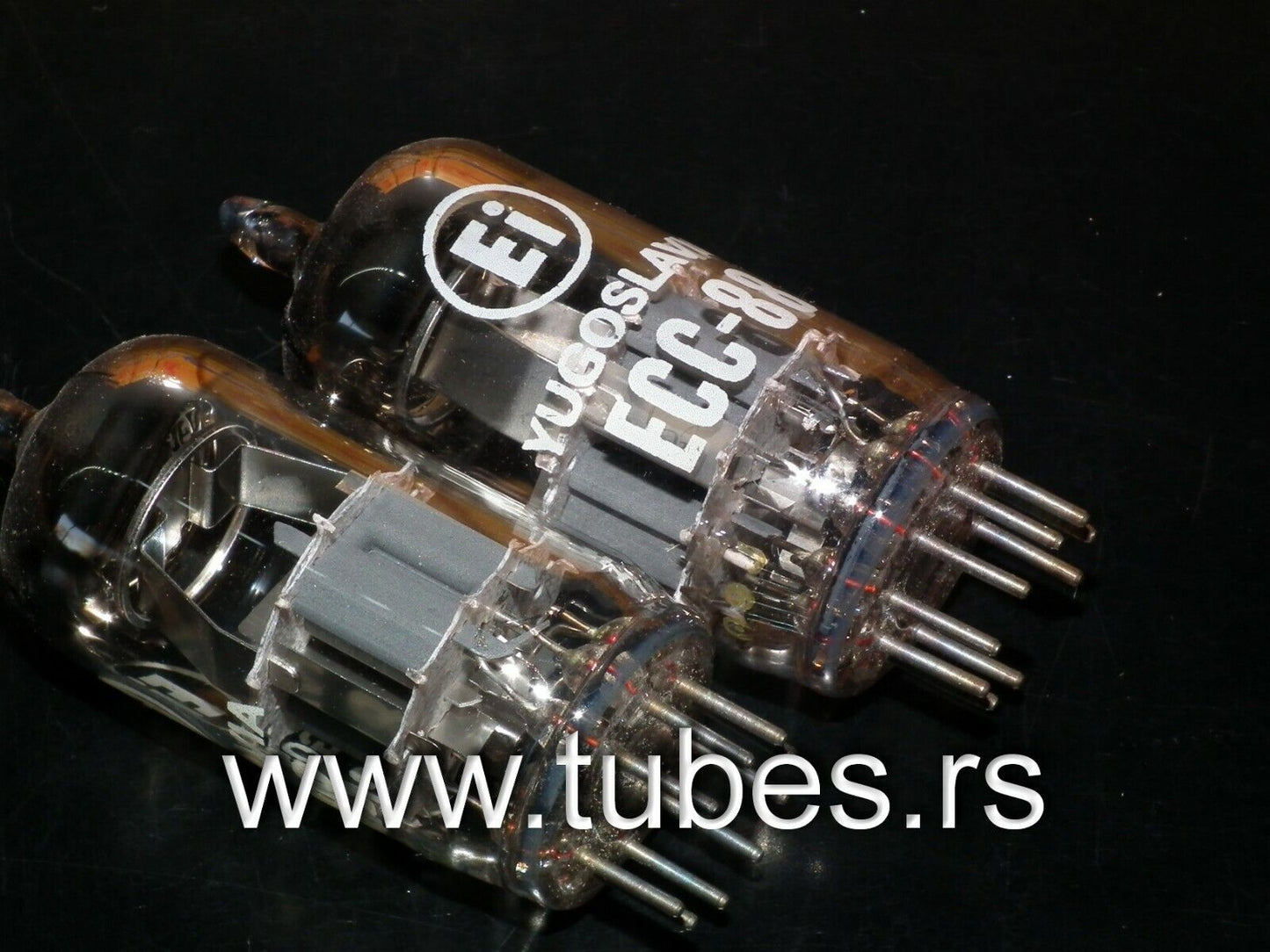 ECC88 6DJ8 EI Yugoslavia NOS Matched Pair (Philips construction A frame getter )