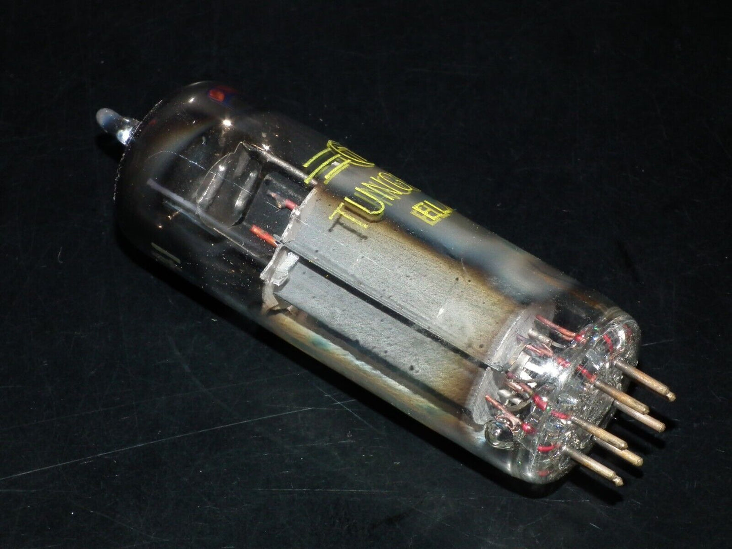 EL41 Tungsram NOS NIB Rare Foil Disc Getter Late 50s Made in Austria