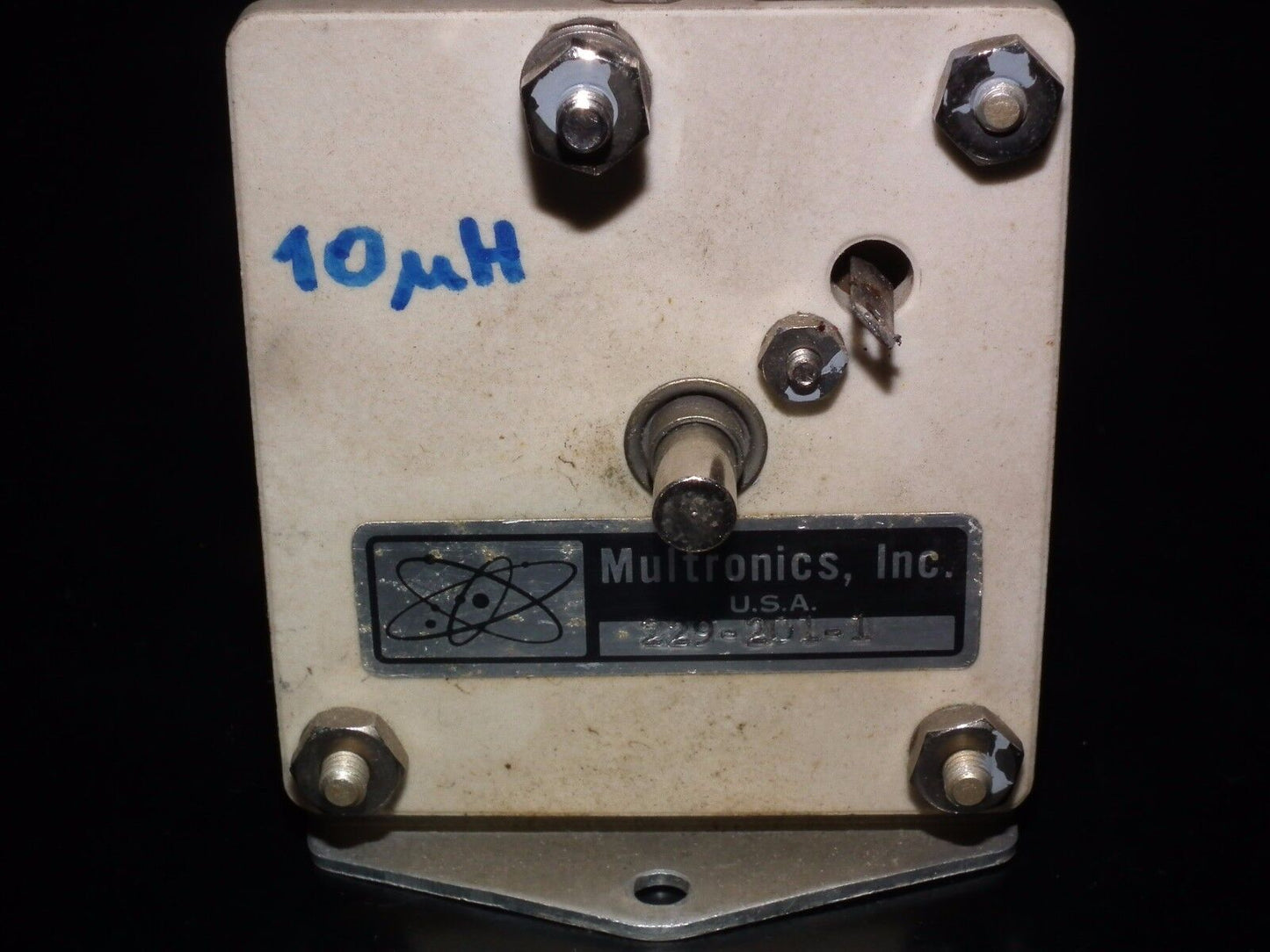 Variable Roller Inductor Coil - JOHNSON 10uH - LINEAR AMPLIFIERS ANTENNA TUNERS