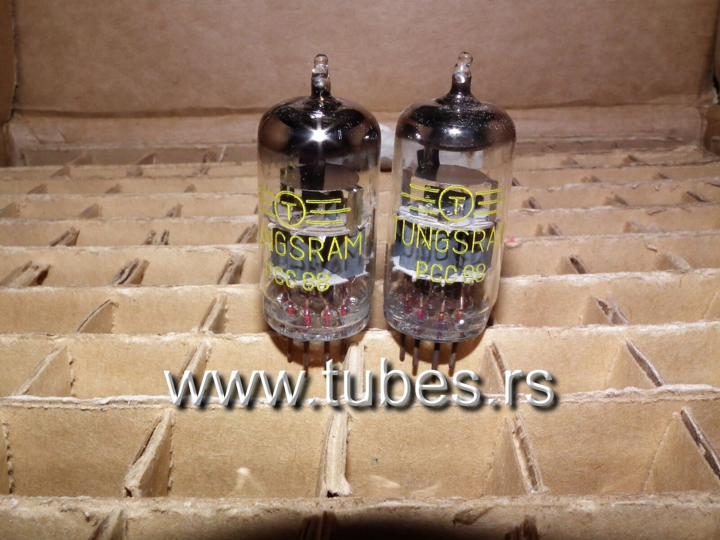 PCC88 7DJ8 Tungsram Hungary 1971 NOS Platinum Matched Quad ECC88 6DJ8 E88CC sub