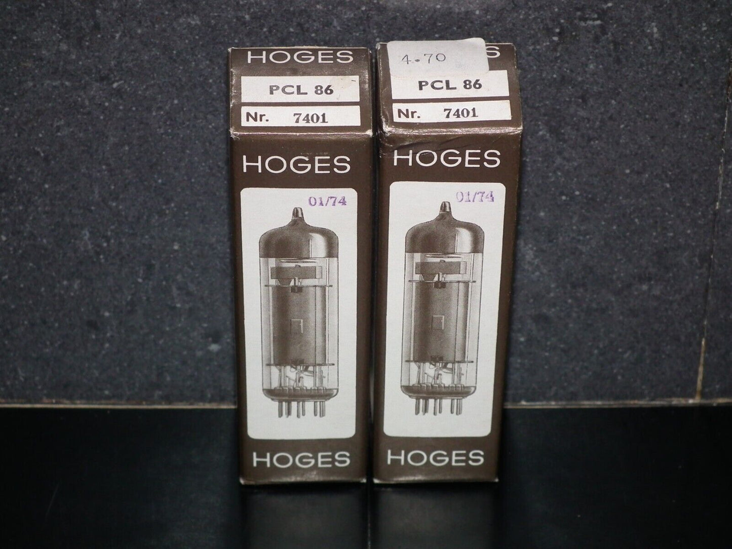 Platinum Matched Pair PCL86 14GW8 Hoges NOS NIB