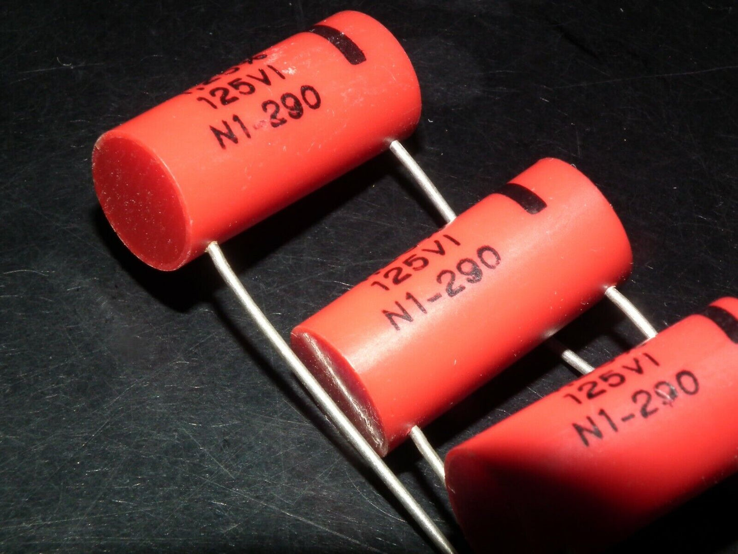 Four vintage NOS capacitors 50800pF 125V 1.25% MIAL 50,8nF Made in West Germany