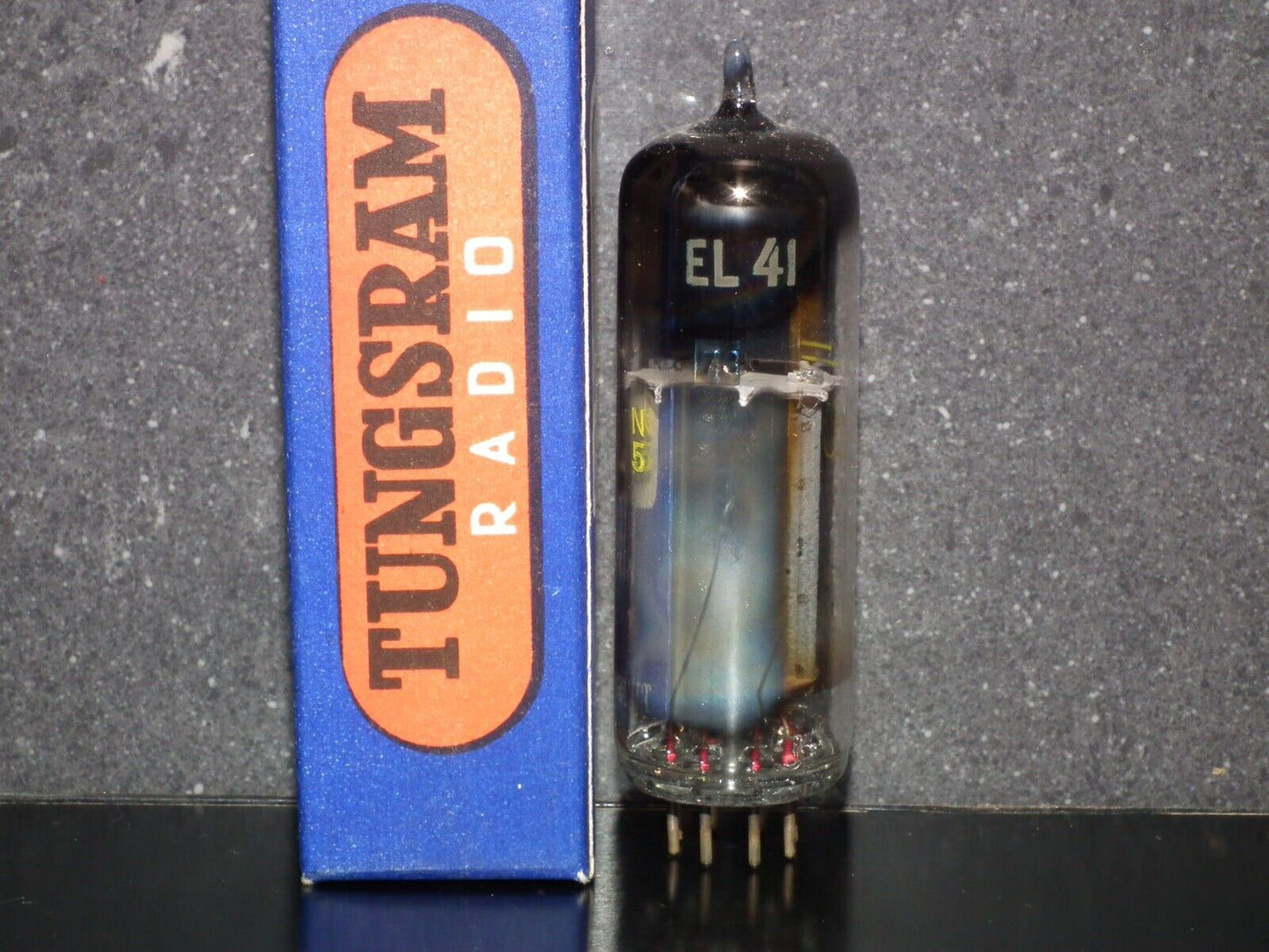 EL41 Tungsram NOS NIB Rare Foil Disc Getter Late 50s Made in Austria
