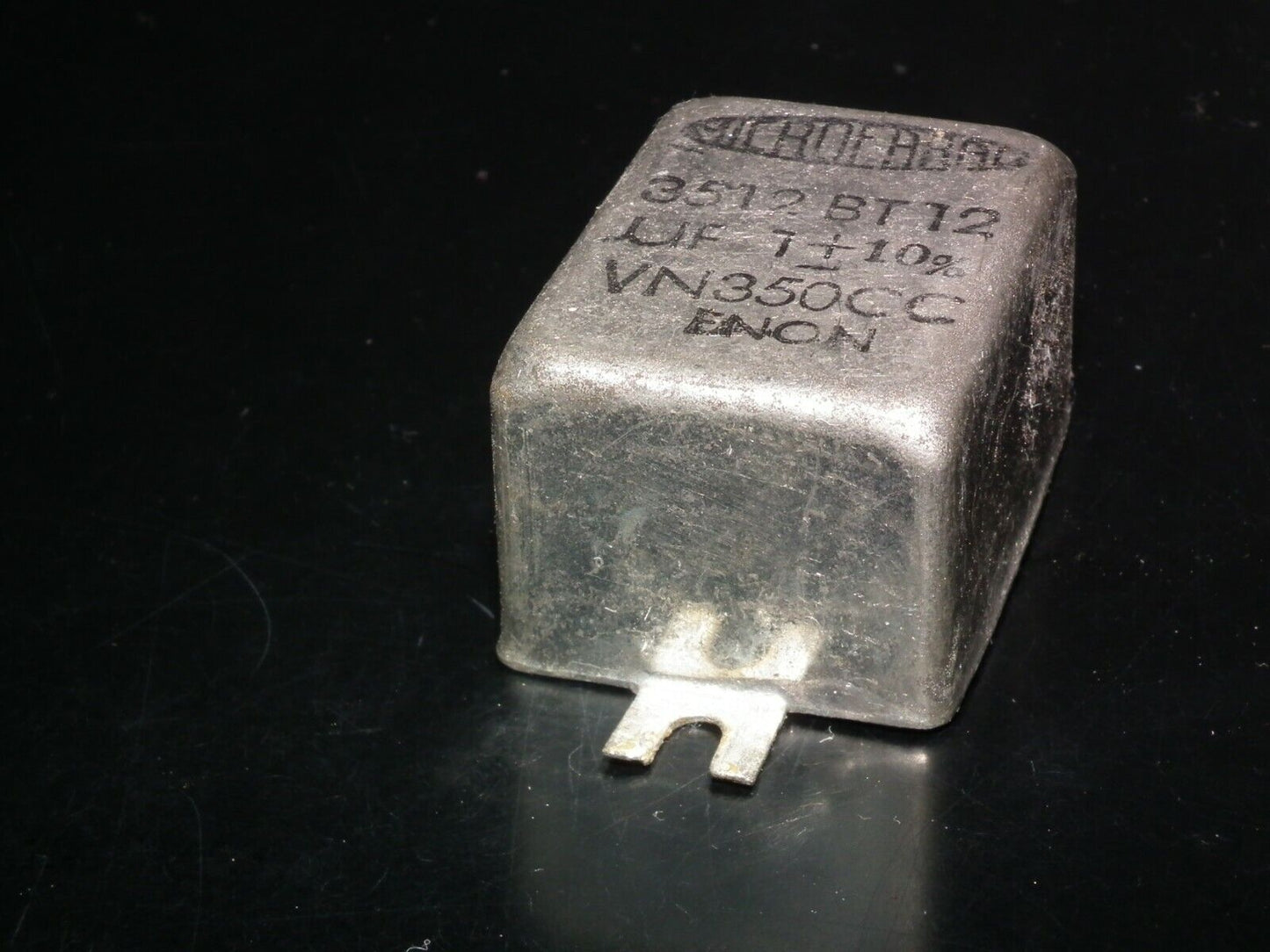 Two vintage PIO capacitors 1uF 350V MICROFARAD perfect for tube audio glass end