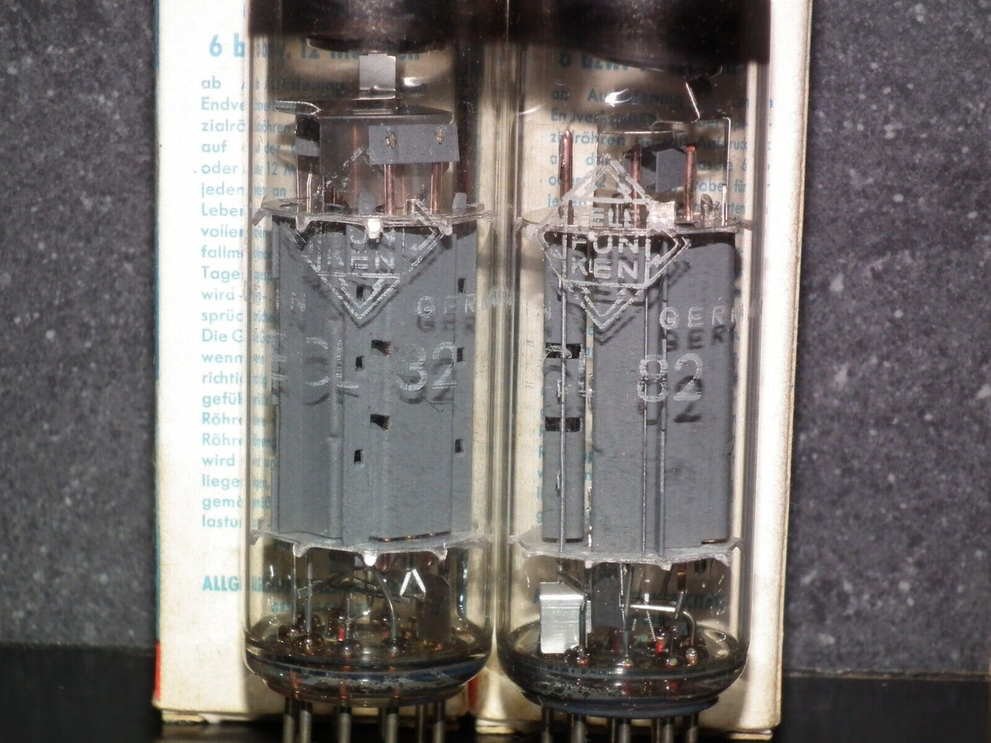 Pair (2 tubes) ECL82 Telefunken 6BM8 NOS NIB The same codes Diamond Bottoms
