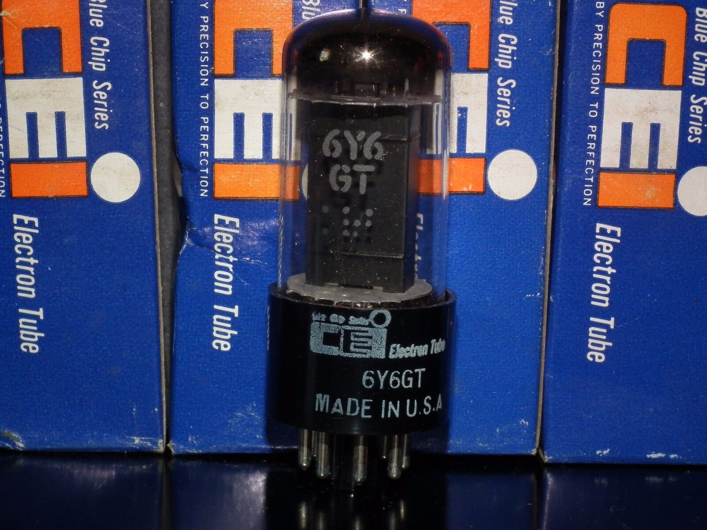 6Y6GT CEI NOS NIB tube audio pentode Made in USA