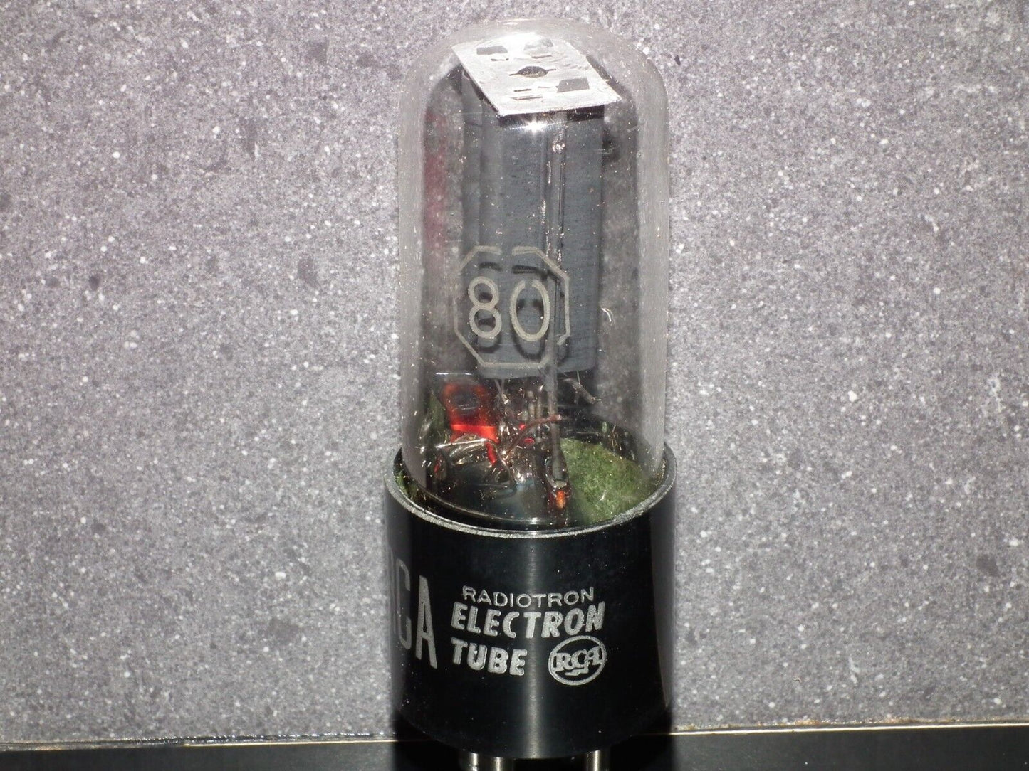 80 RCA tube rectifier NOS NIB, old type, D getter, made in USA