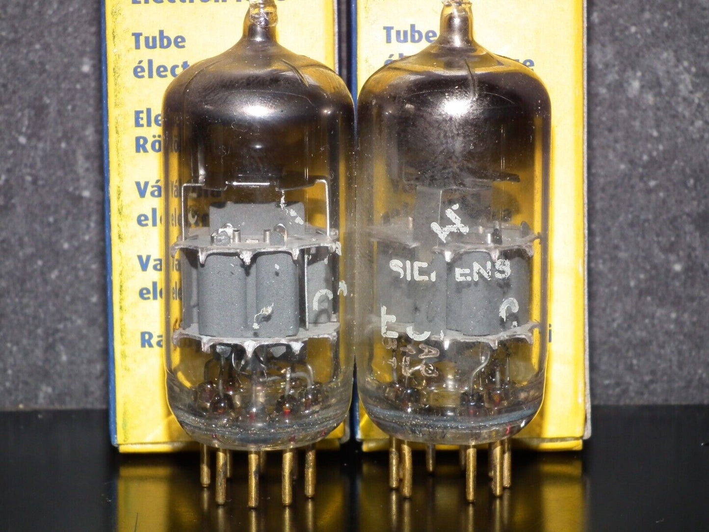 Platinum Matched Pair Siemens E88CC Used Tested NOS GRAY SHIELD A01 MP4