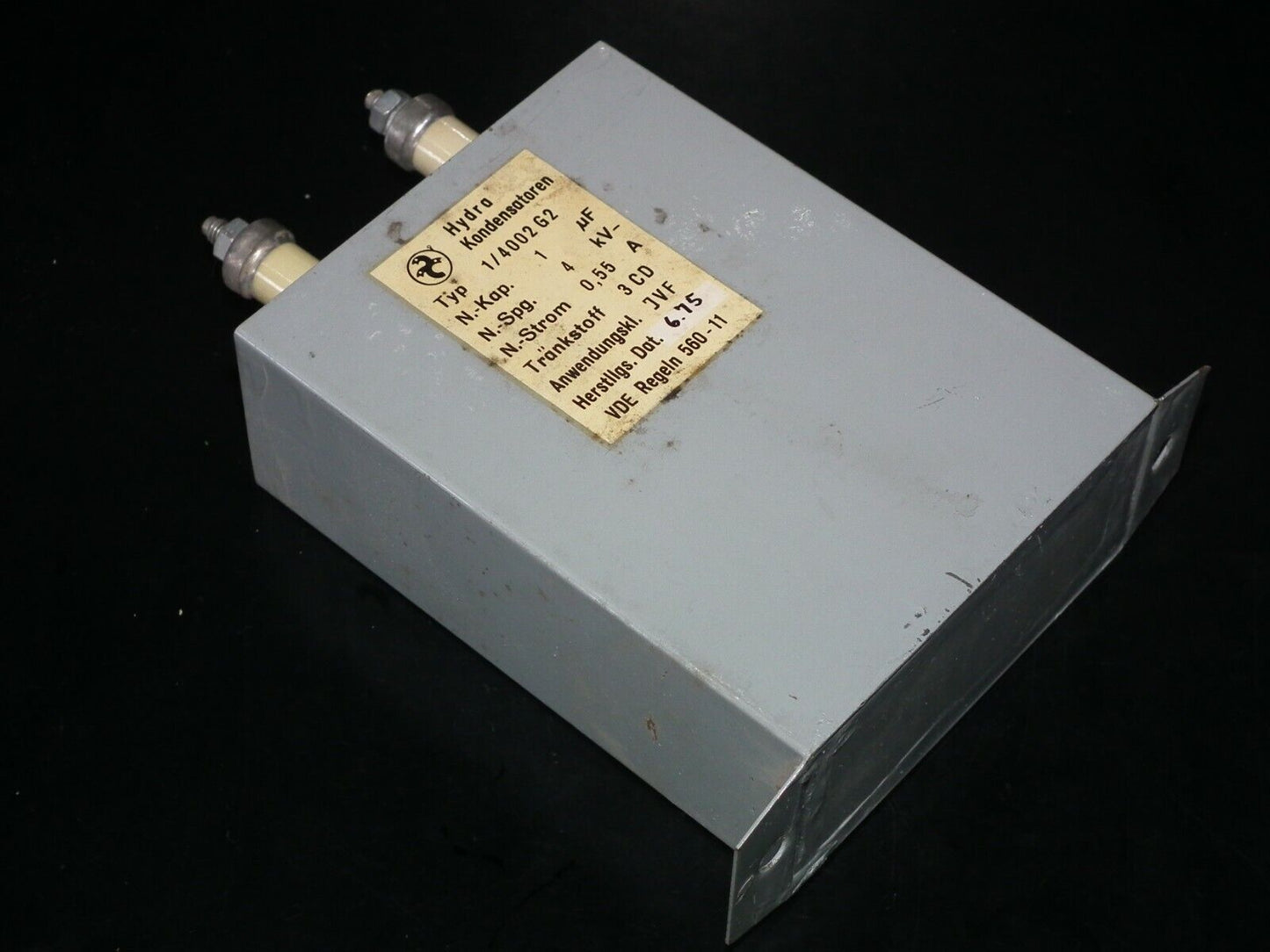 Hydra Berlin PIO capacitor 1u 4000V Made in West Germany in 1975 1mfd 4kV