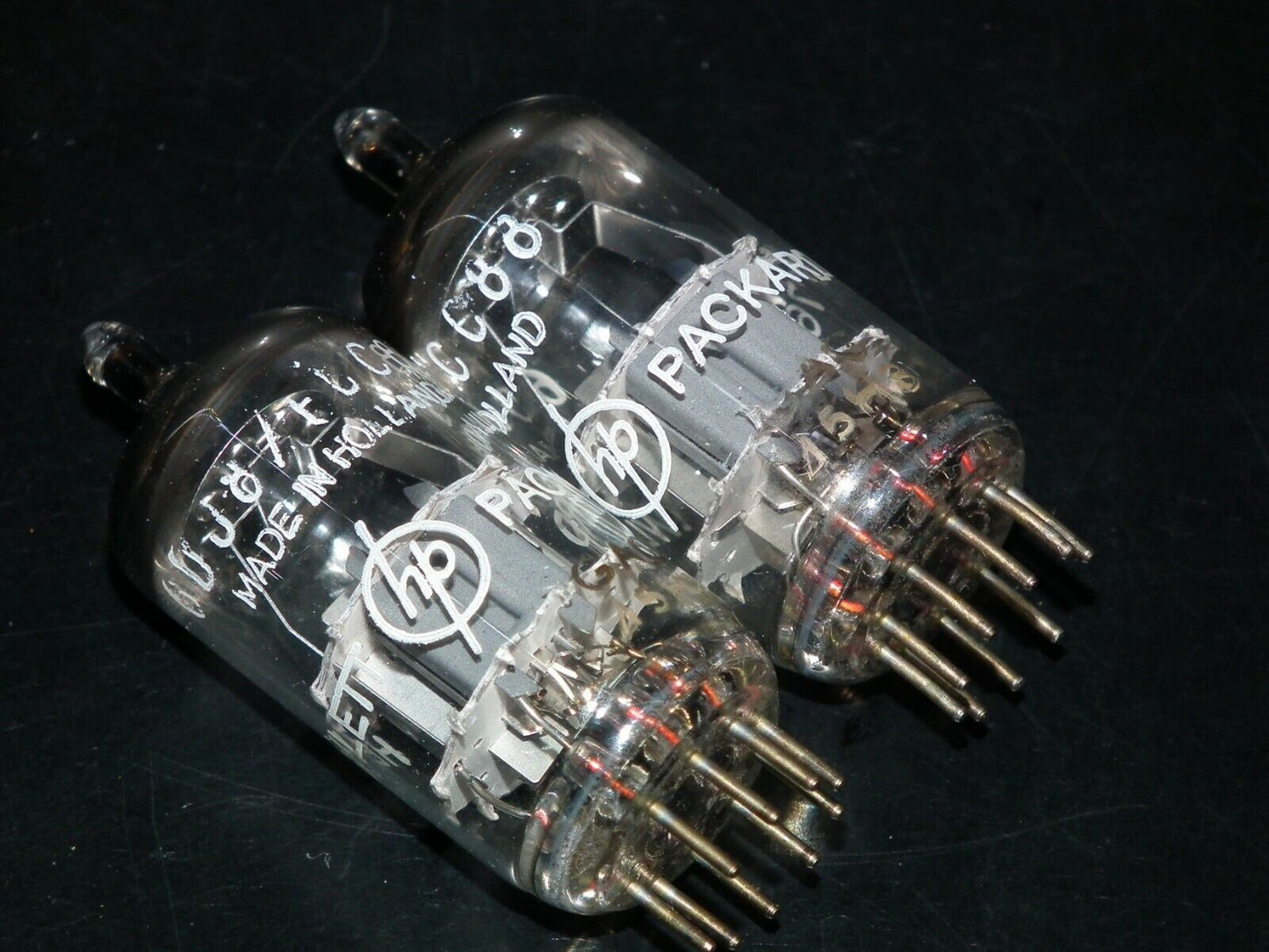 Platinum matched pair 6DJ8 HP Philips ECC88 Balanced sections, low noise