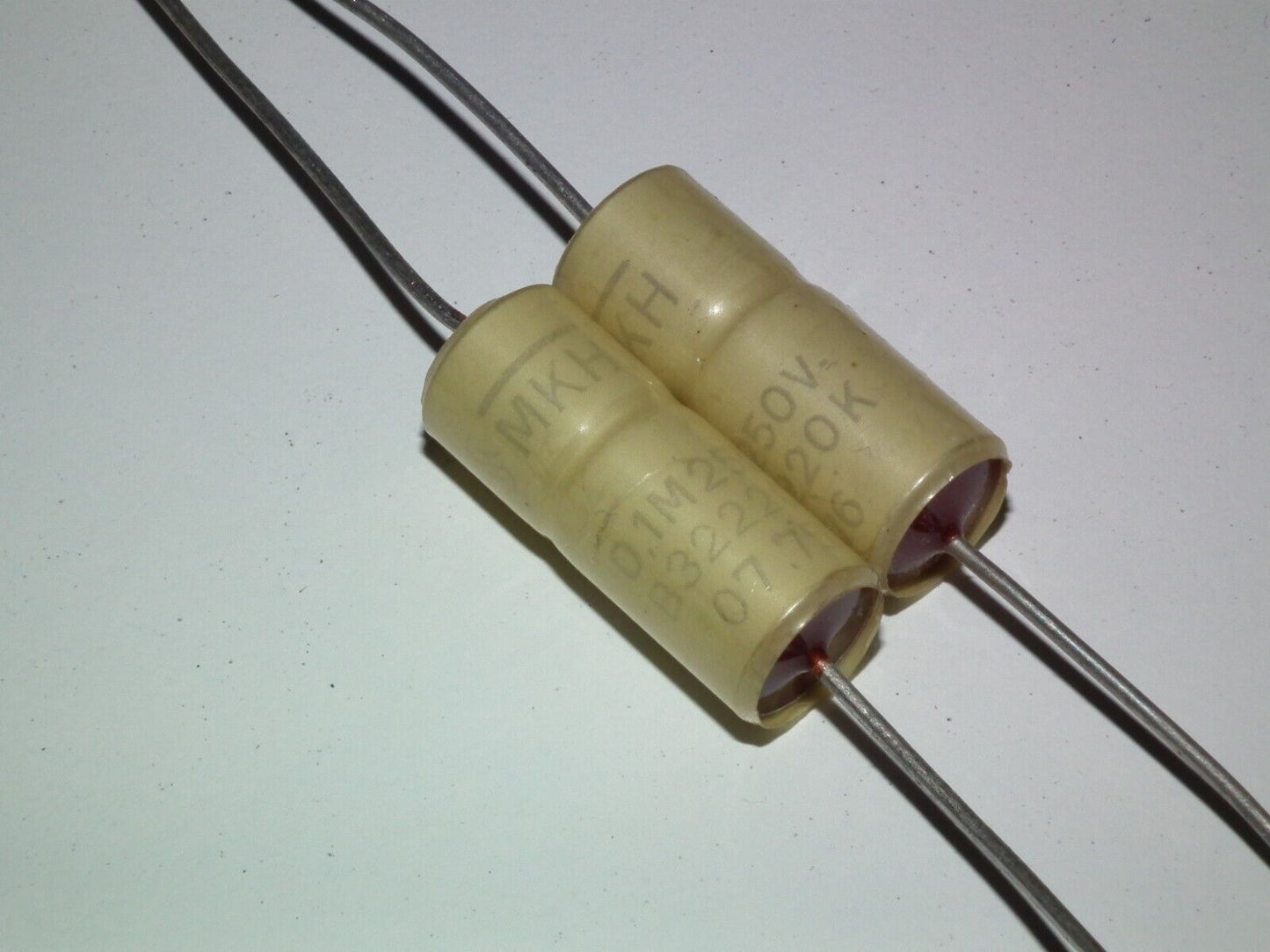 Two (2 pcs) Vintage NOS Capacitors Siemens MKH 0.1u 250V Klangfilm 100nF