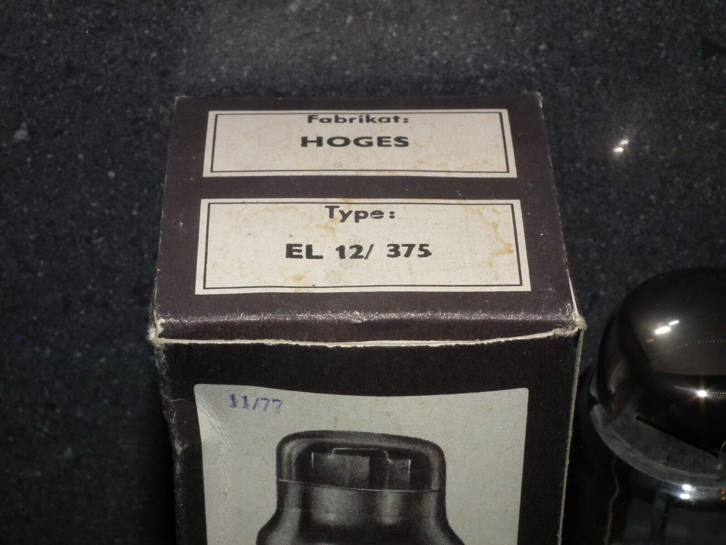 EL12/375 Hoges NOS NIB Output Pentode