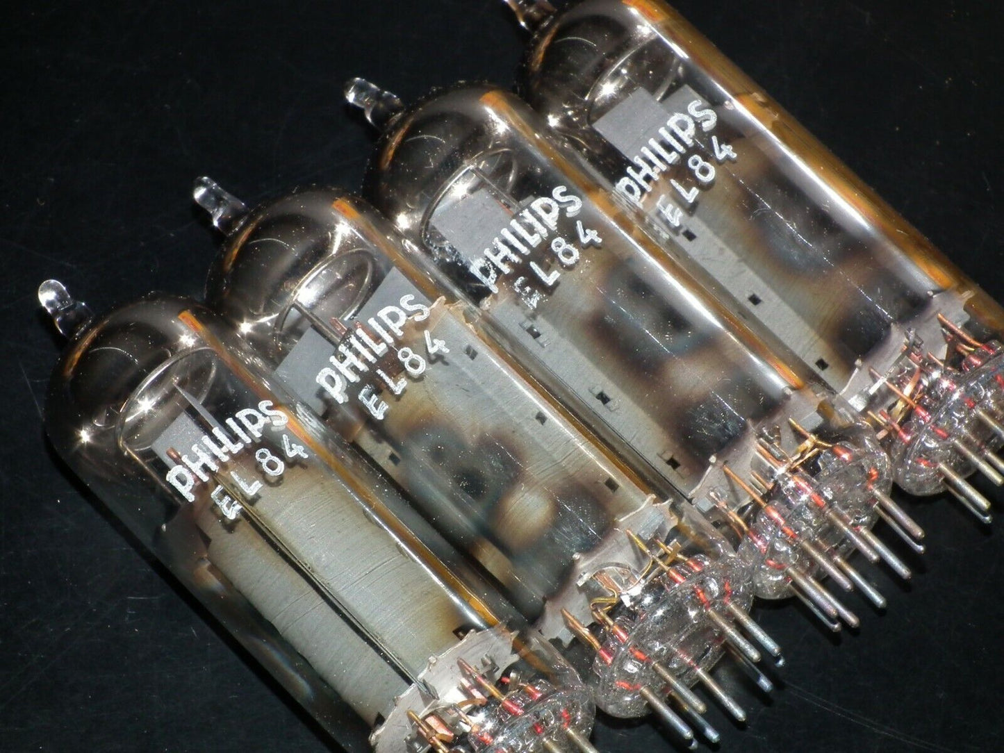 EL84 6BQ5 Tungsram Platinum Matched Quad NOS NIB Rebranded Philips early 70s
