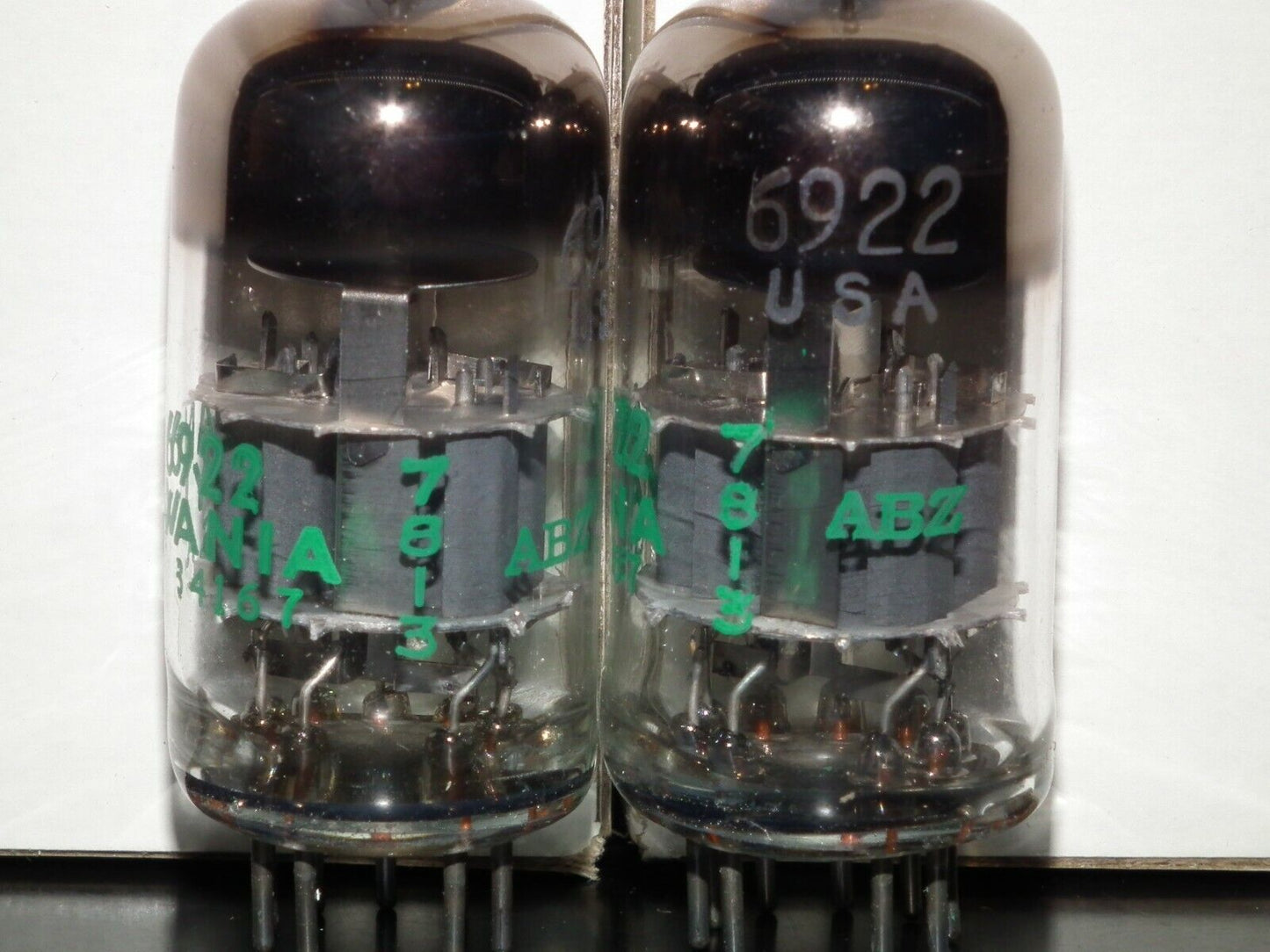E88CC 6922 Sylvania Platinum Matched Pair Low Noise in original boxes USA NOS