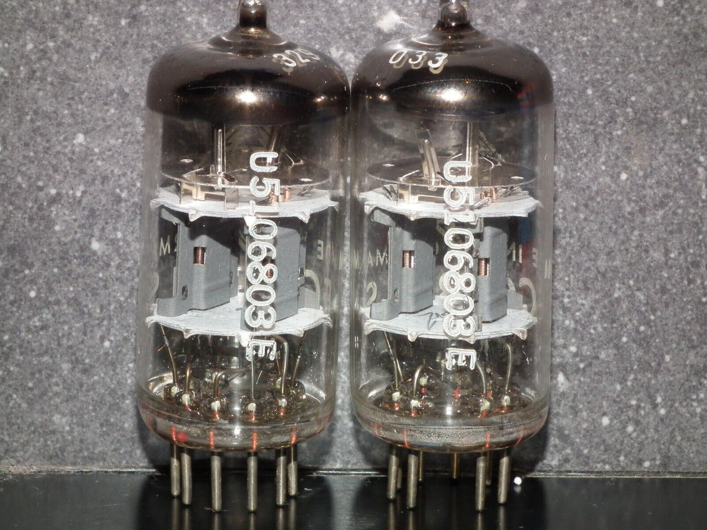 ECC801S Telefunken ECC81 Matched pair Used Tested 100% Ulm plant, Diamond bottom