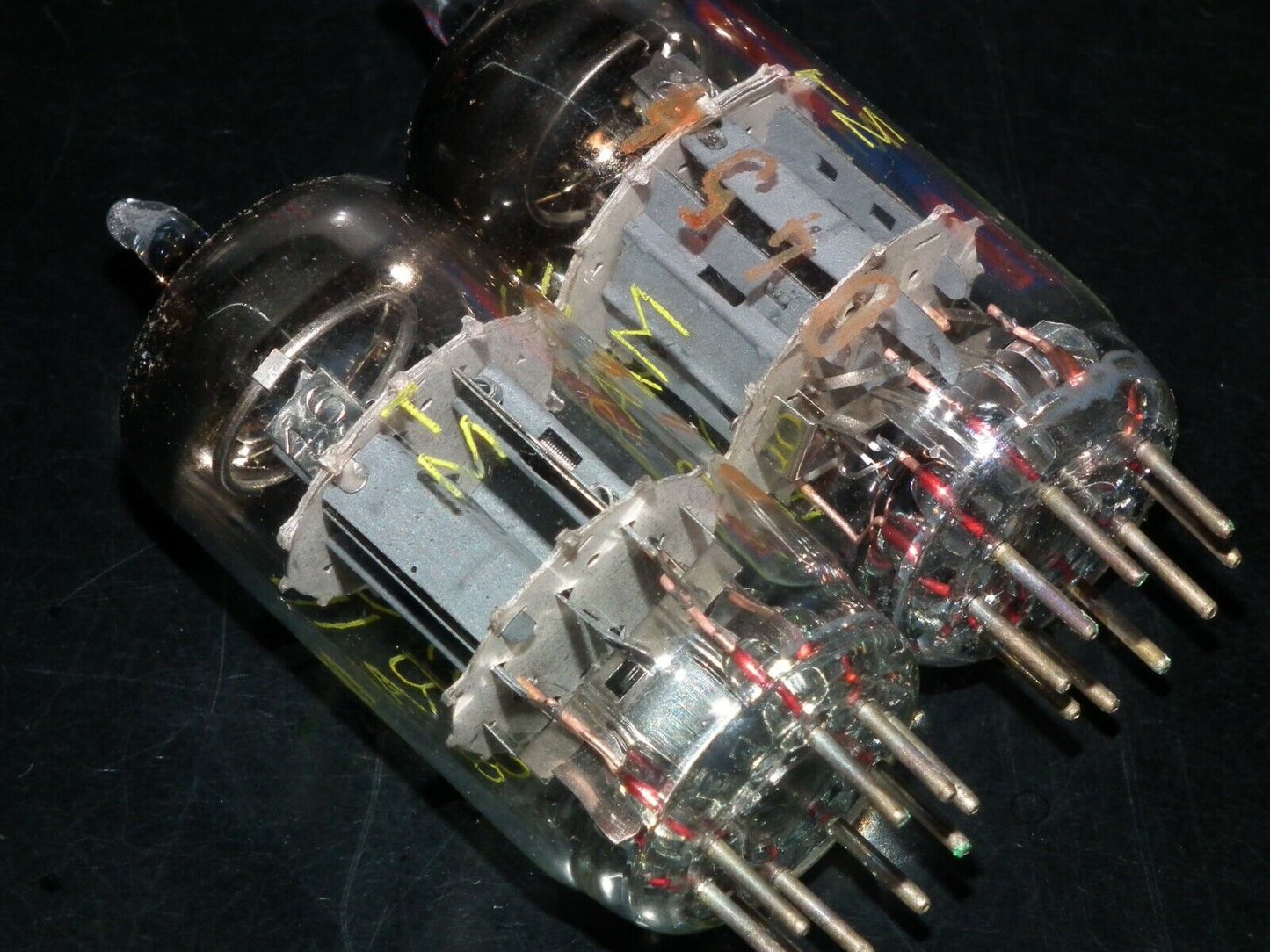 ECC808 Tungsram Hungary NOS NIB Platinum Matched pair Made in 1973 The same code