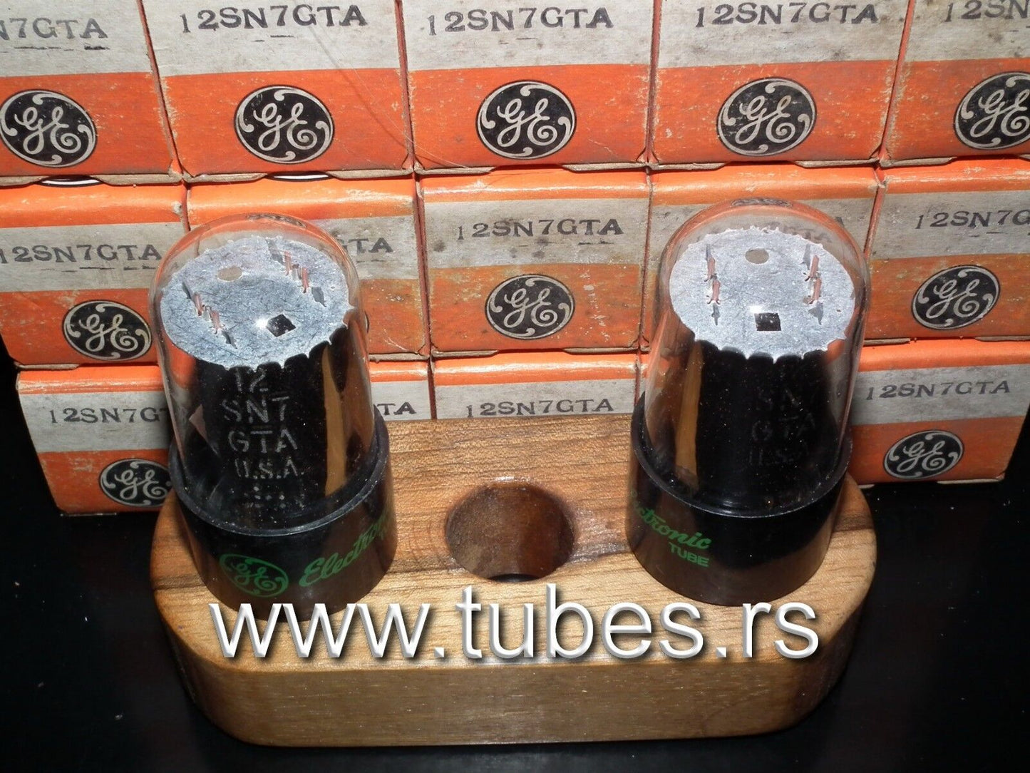 Rare General Electric 12SN7GTA Side Getter NOS NIB (1 pcs)