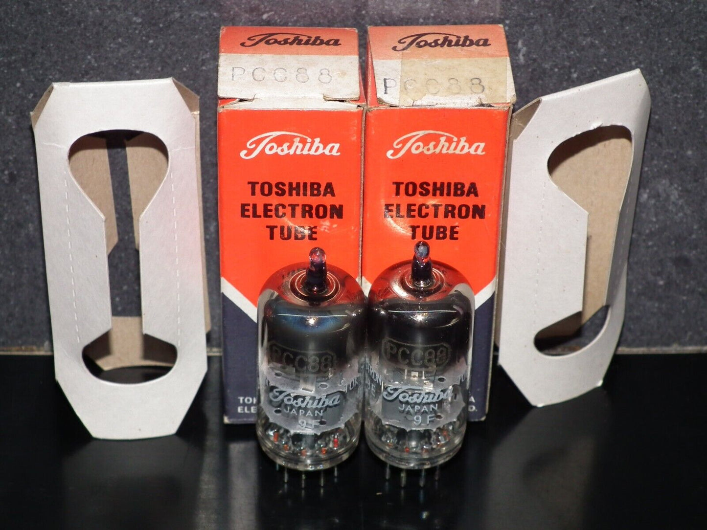 PCC88 Toshiba 7DJ8 Matched Pair ECC88 E88CC CCa Sub Made in Japan