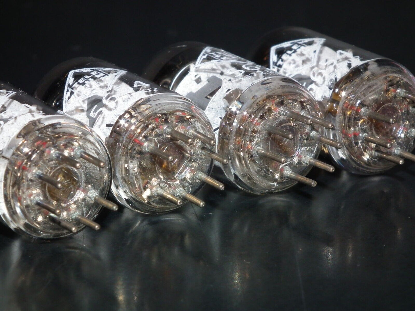 Platinum Matched Quad Telefunken 5654 6AK5 EF95 NOS NIB Ulm Diamond Bottom DB